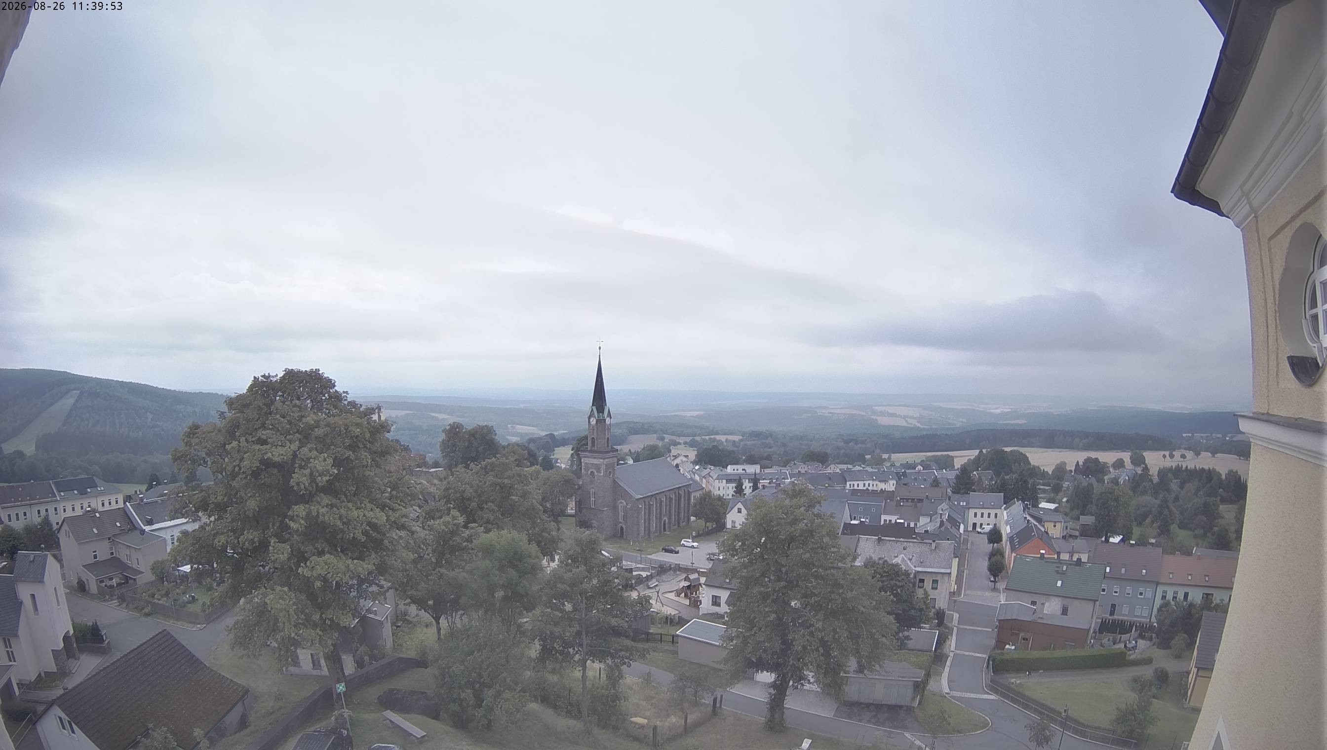 Archiv Foto Webcam Schöneck im Vogtland: Blick über den Ort