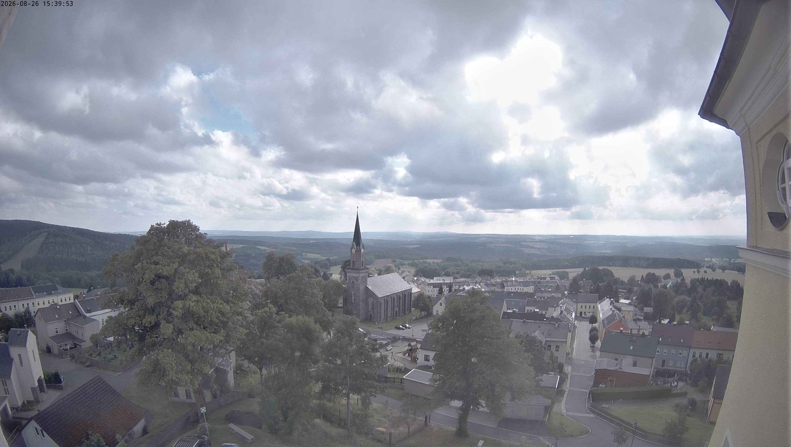 Archiv Foto Webcam Schöneck im Vogtland: Blick über den Ort