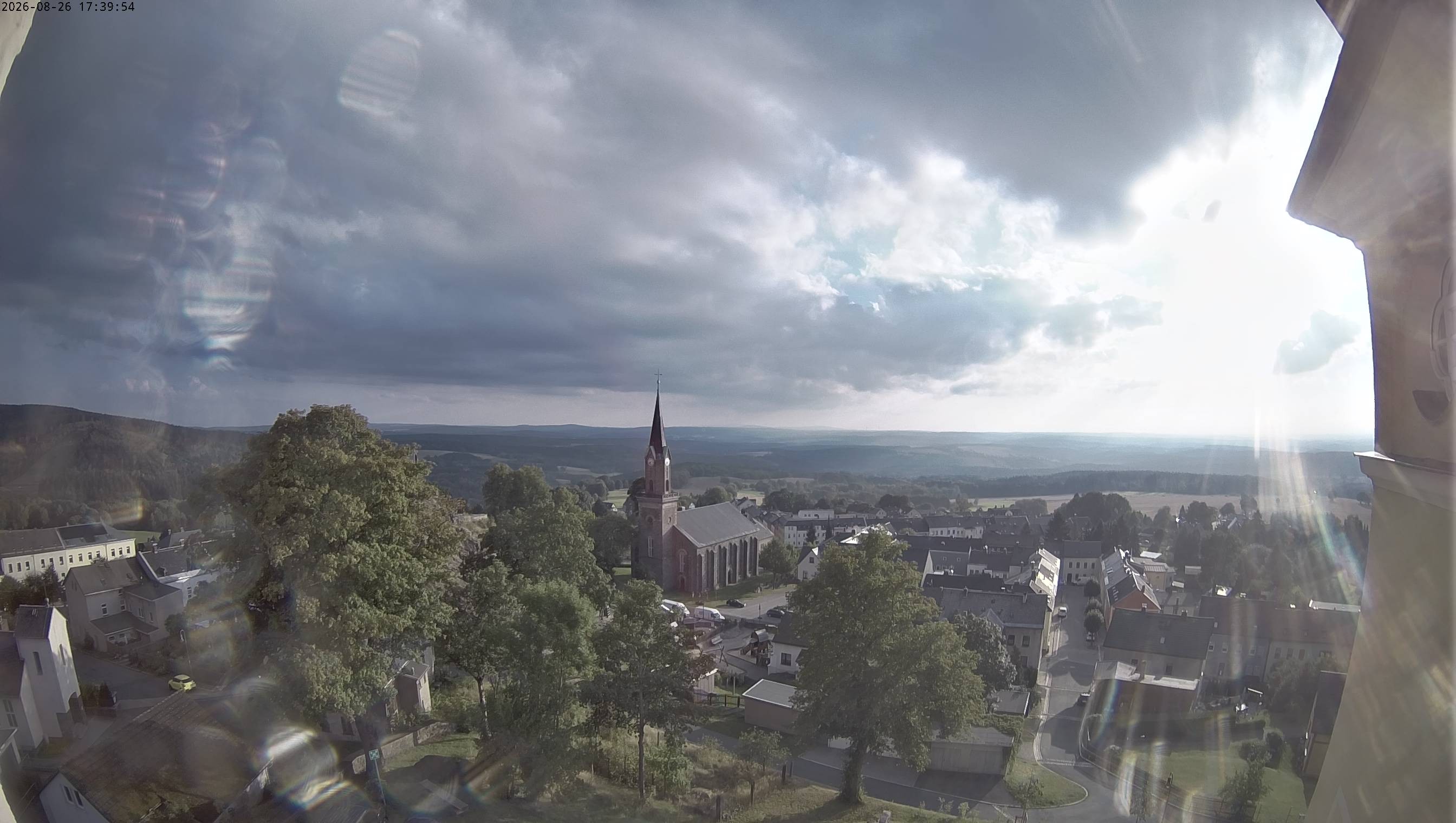 Archiv Foto Webcam Schöneck im Vogtland: Blick über den Ort