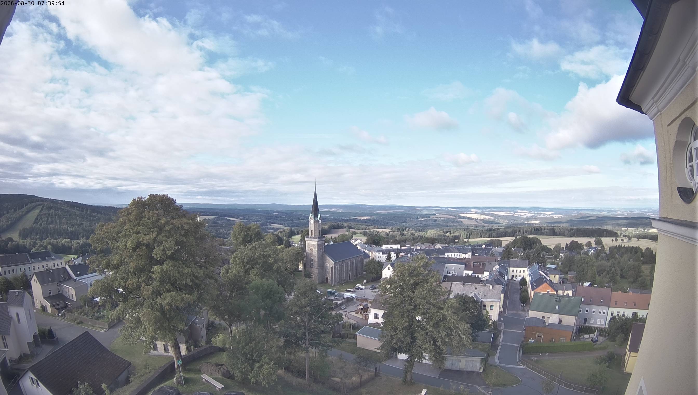 Archived image Webcam Schöneck - View Church