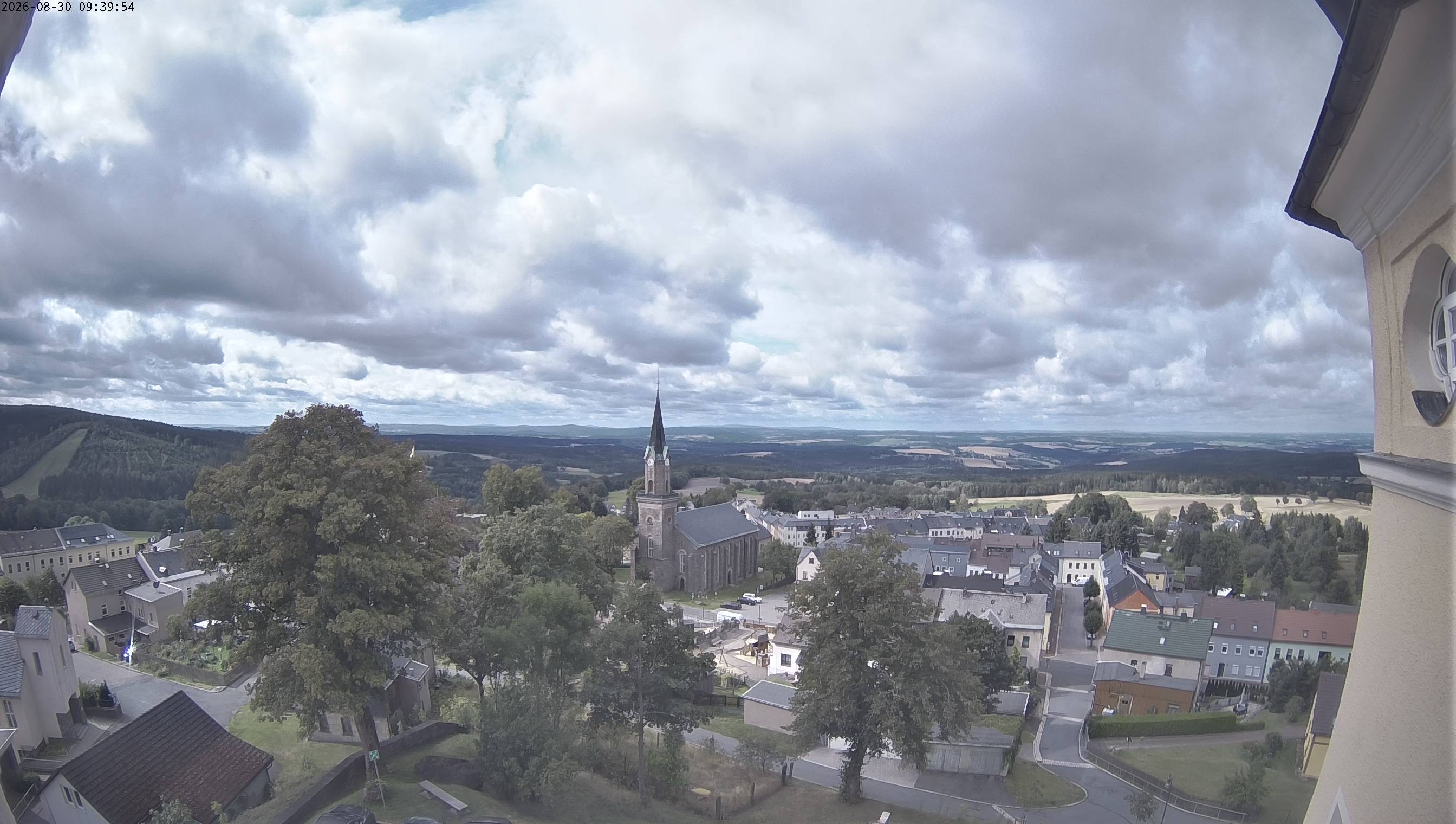 Archived image Webcam Schöneck - View Church