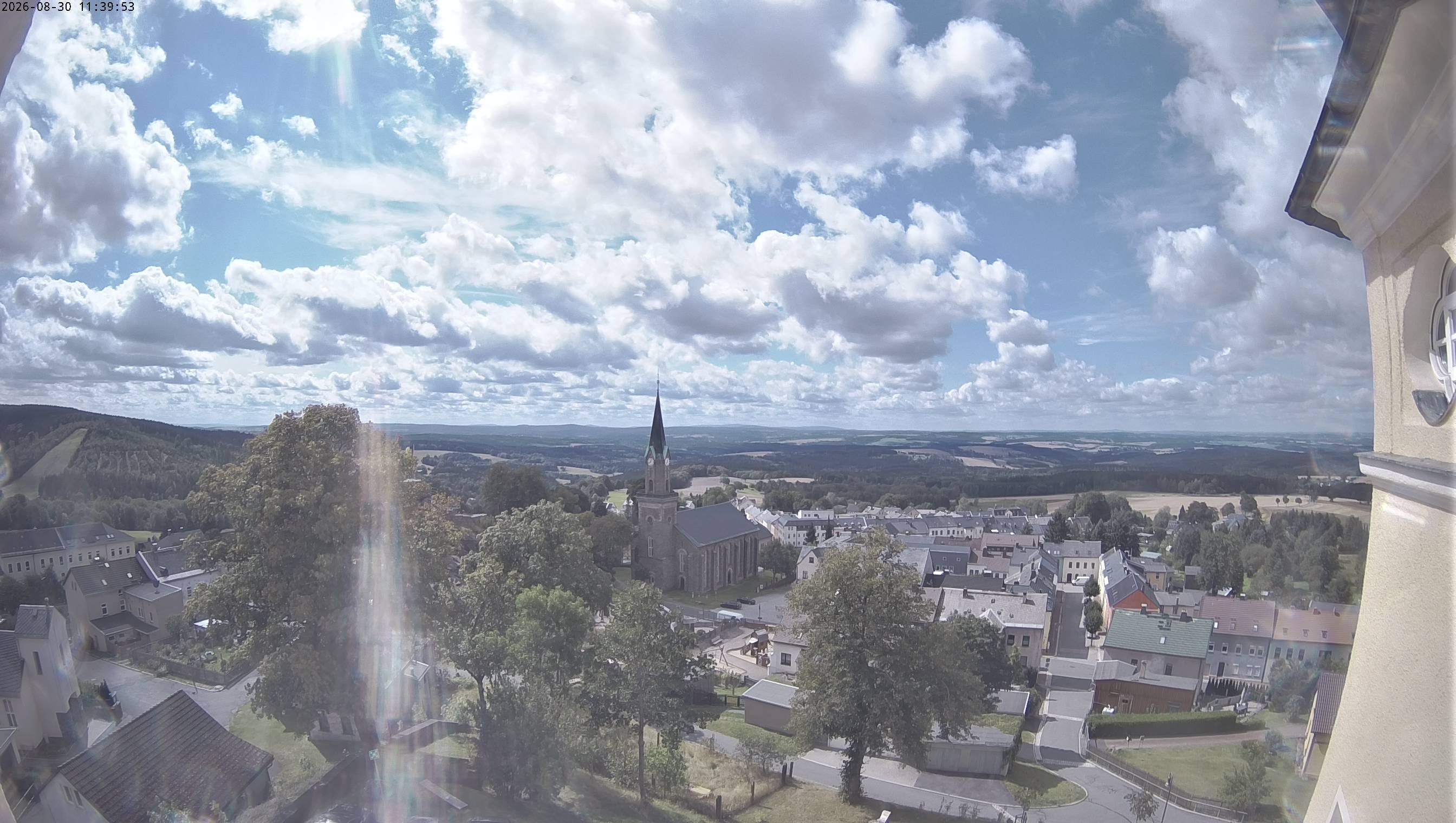 Archived image Webcam Schöneck - View Church