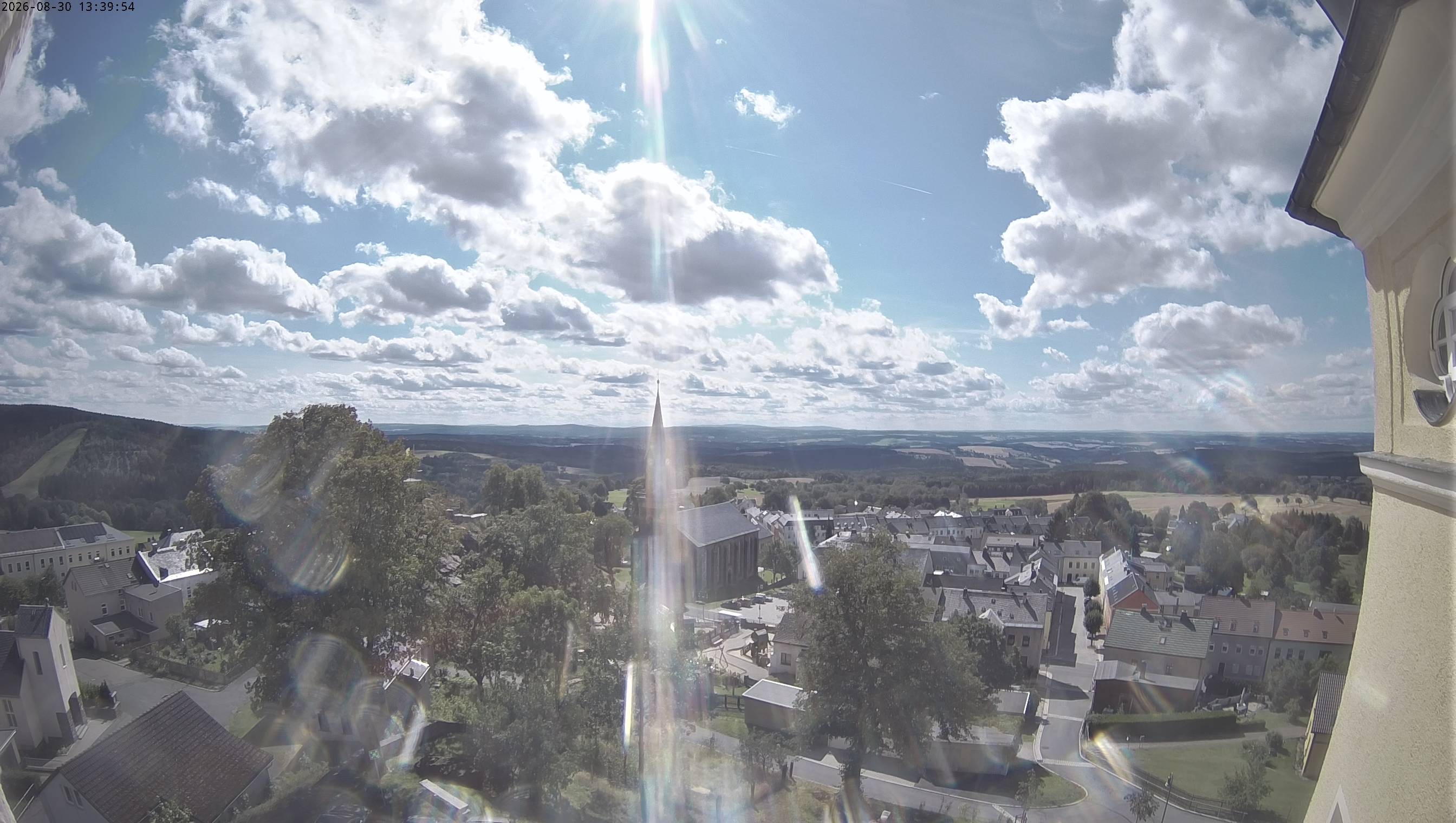 Archived image Webcam Schöneck - View Church