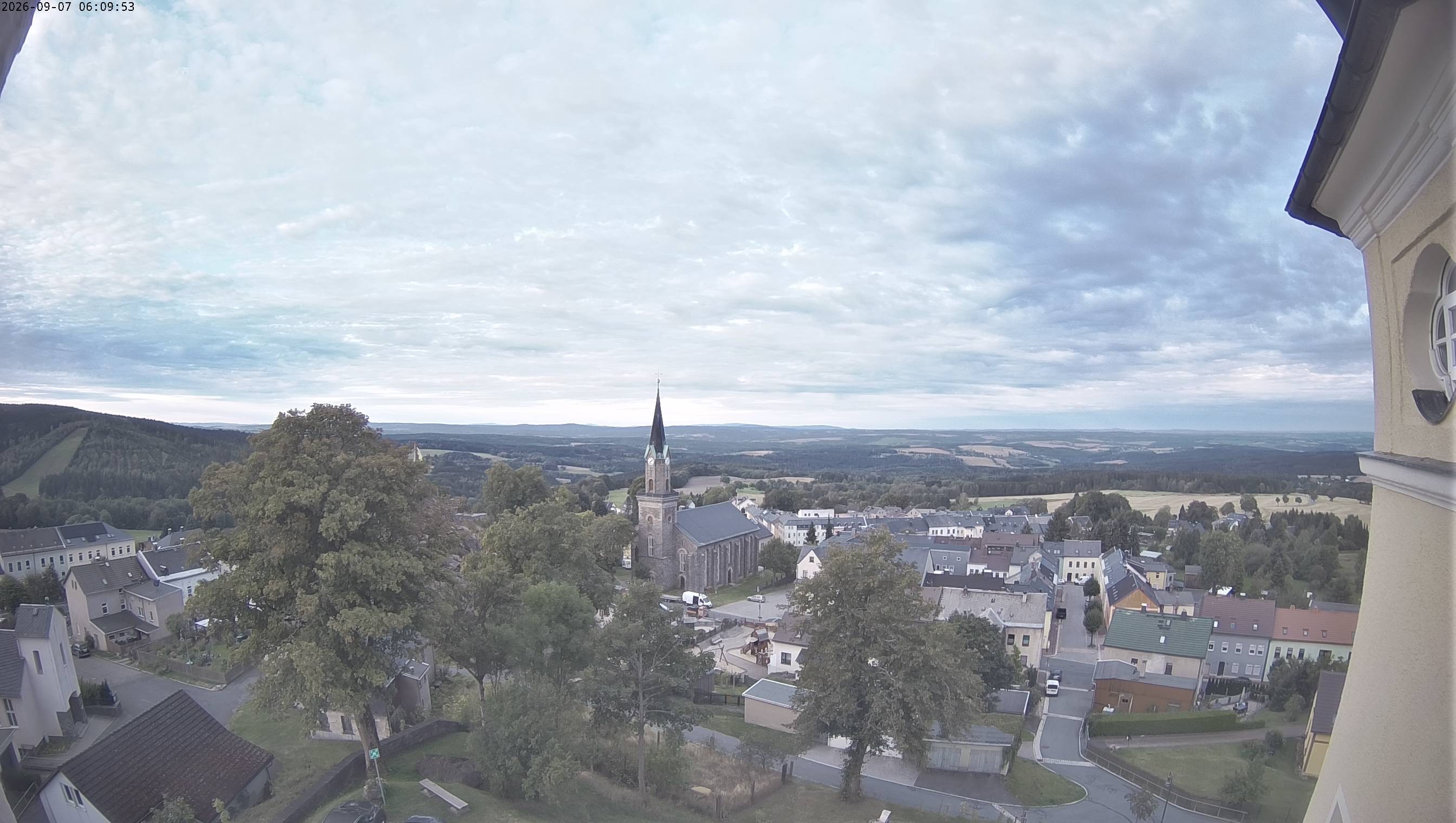 Archiv Foto Webcam Schöneck im Vogtland: Blick über den Ort