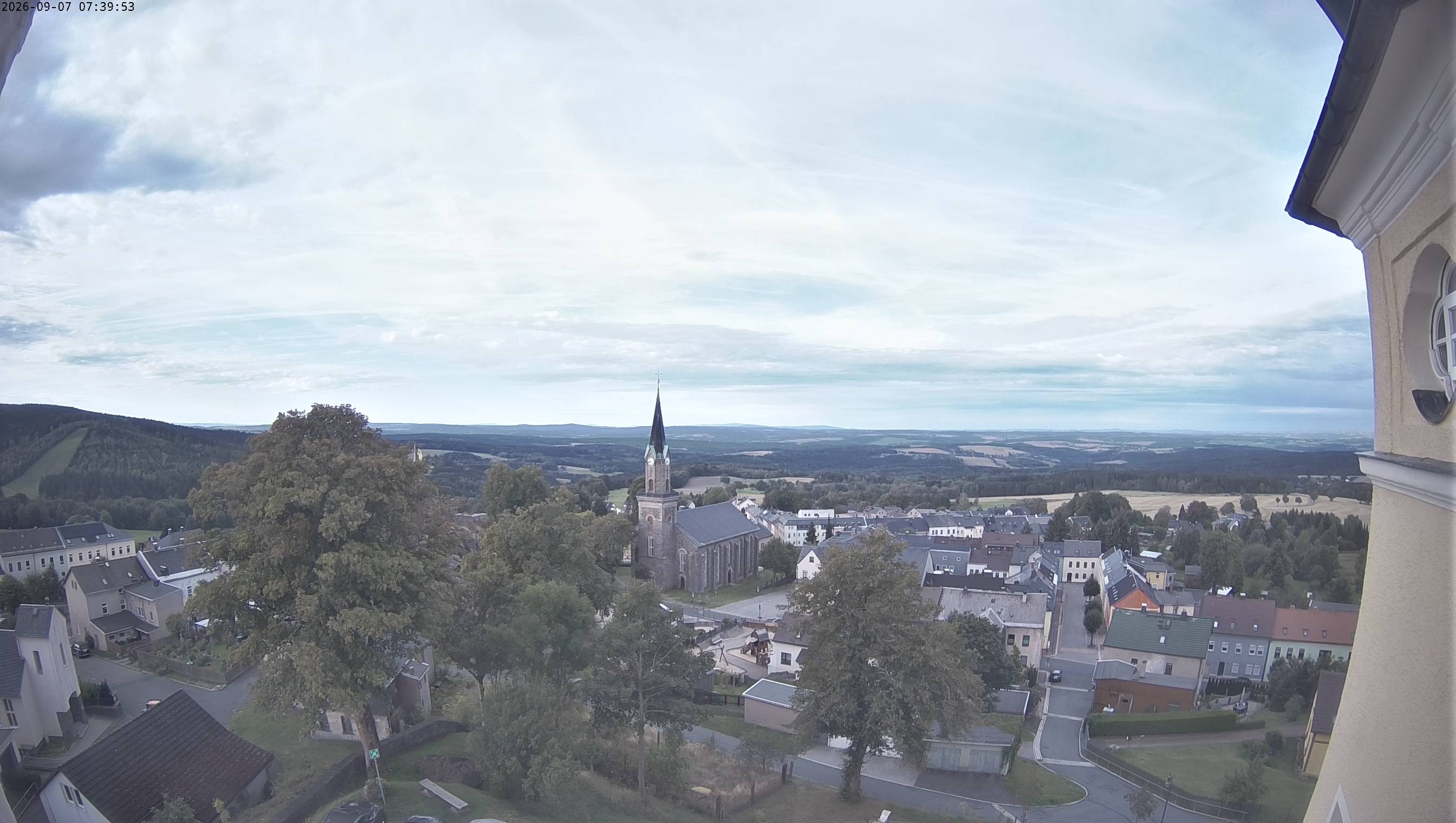 Archiv Foto Webcam Schöneck im Vogtland: Blick über den Ort