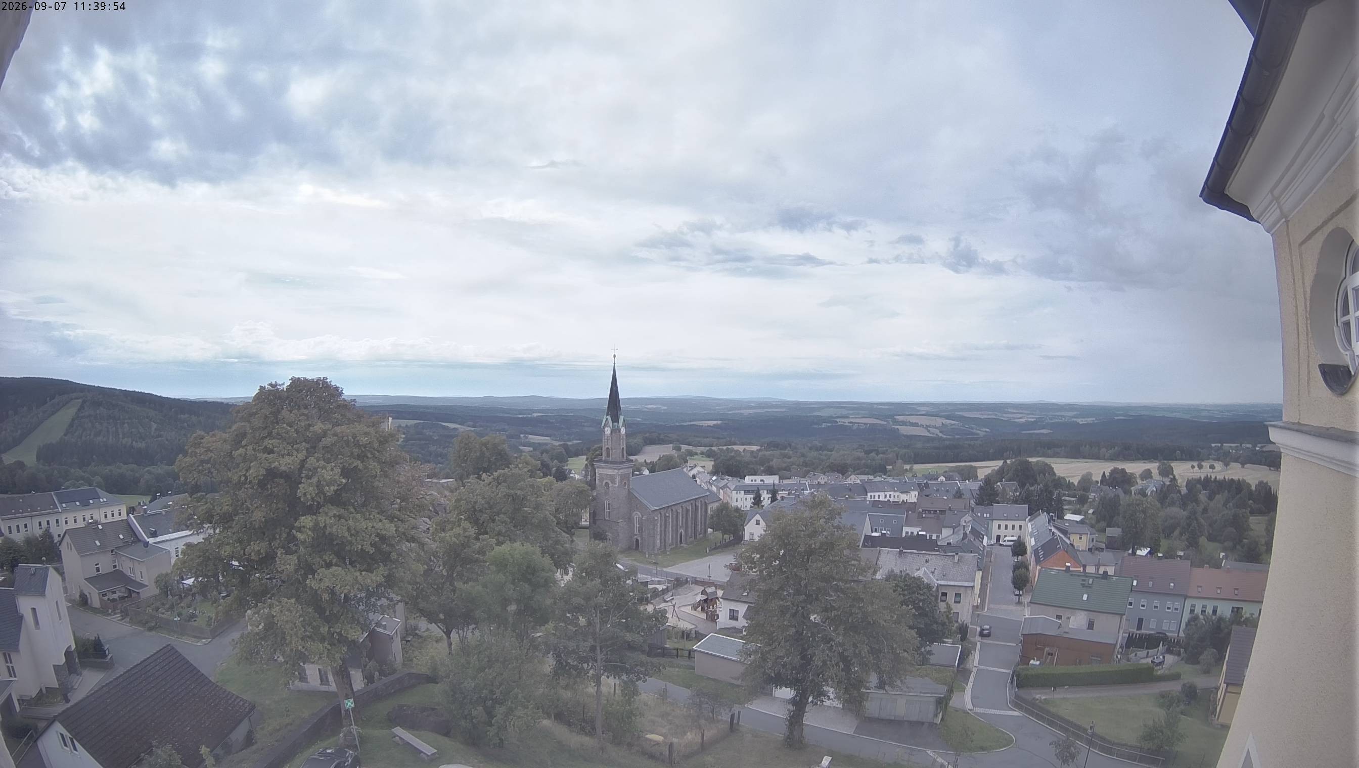 Archiv Foto Webcam Schöneck im Vogtland: Blick über den Ort