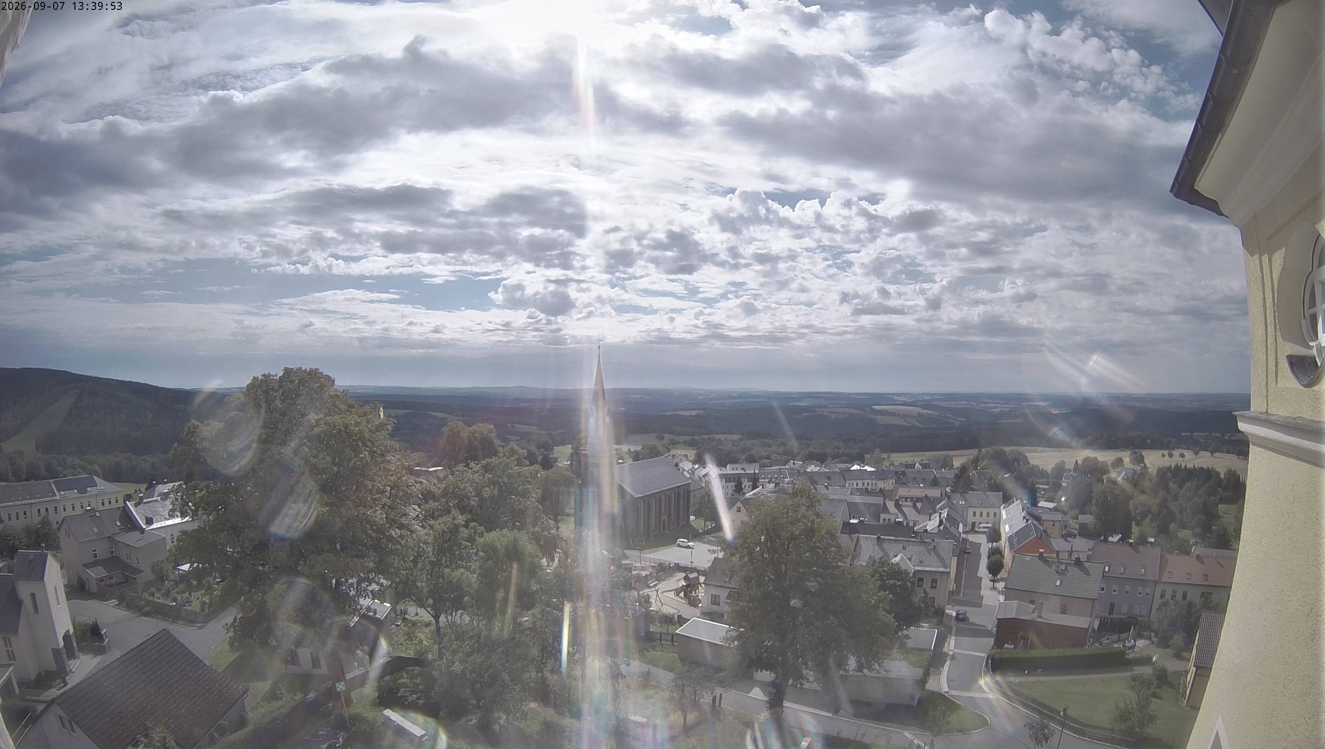Archiv Foto Webcam Schöneck im Vogtland: Blick über den Ort