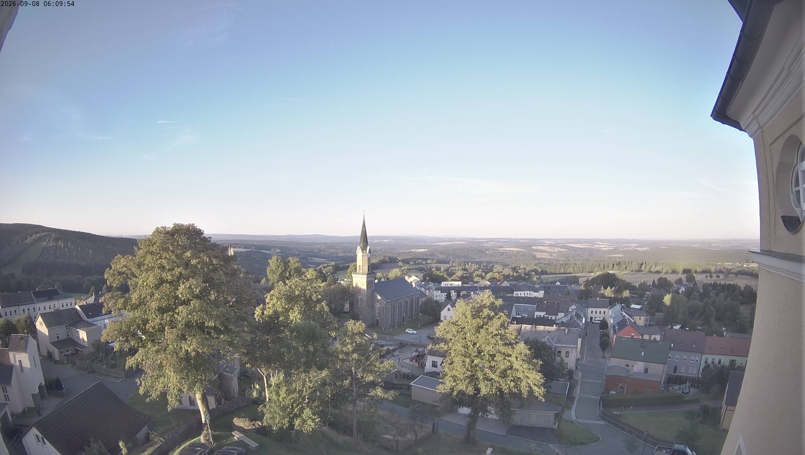 Archived image Webcam Schöneck - View Church