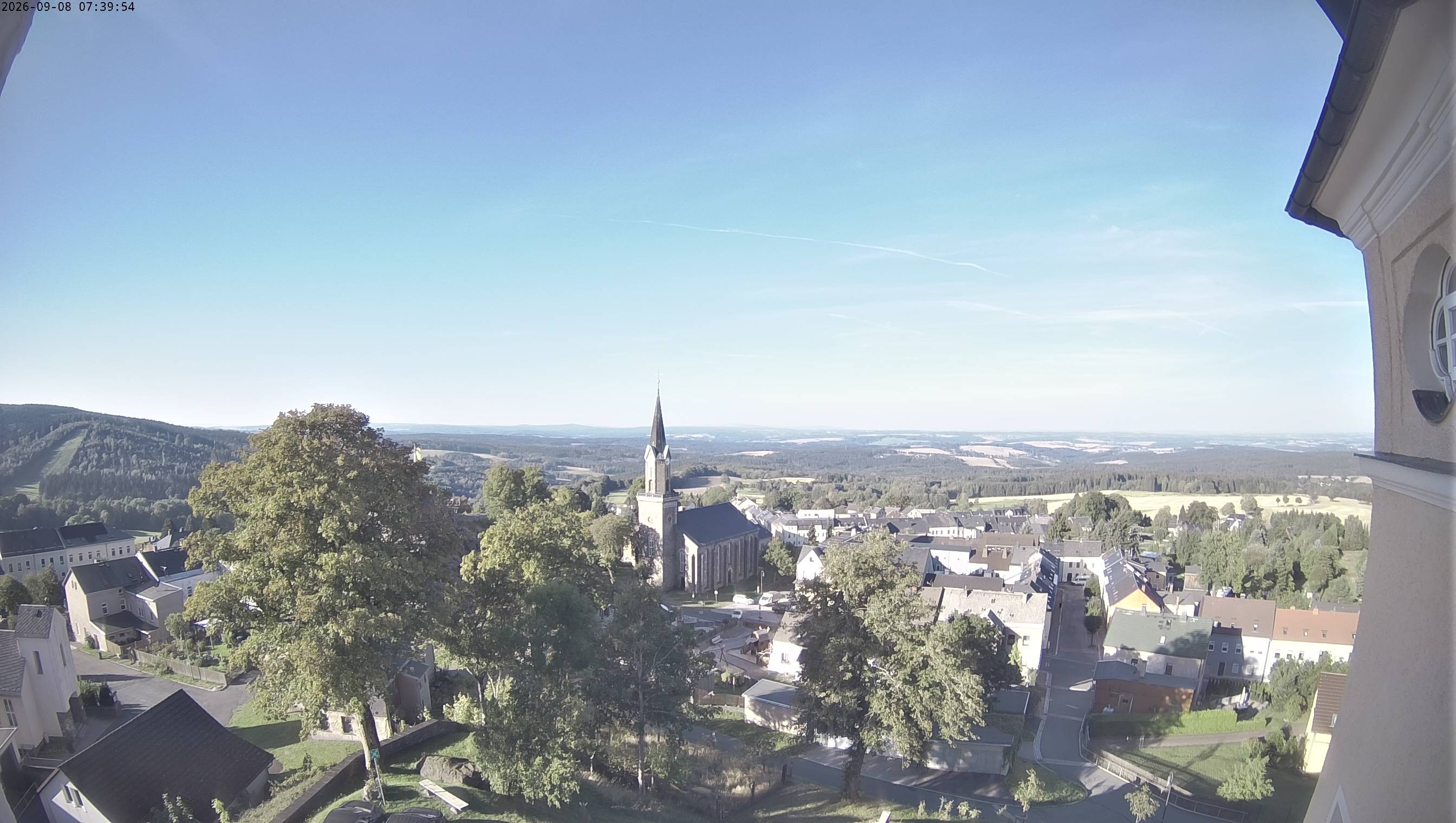 Archived image Webcam Schöneck - View Church