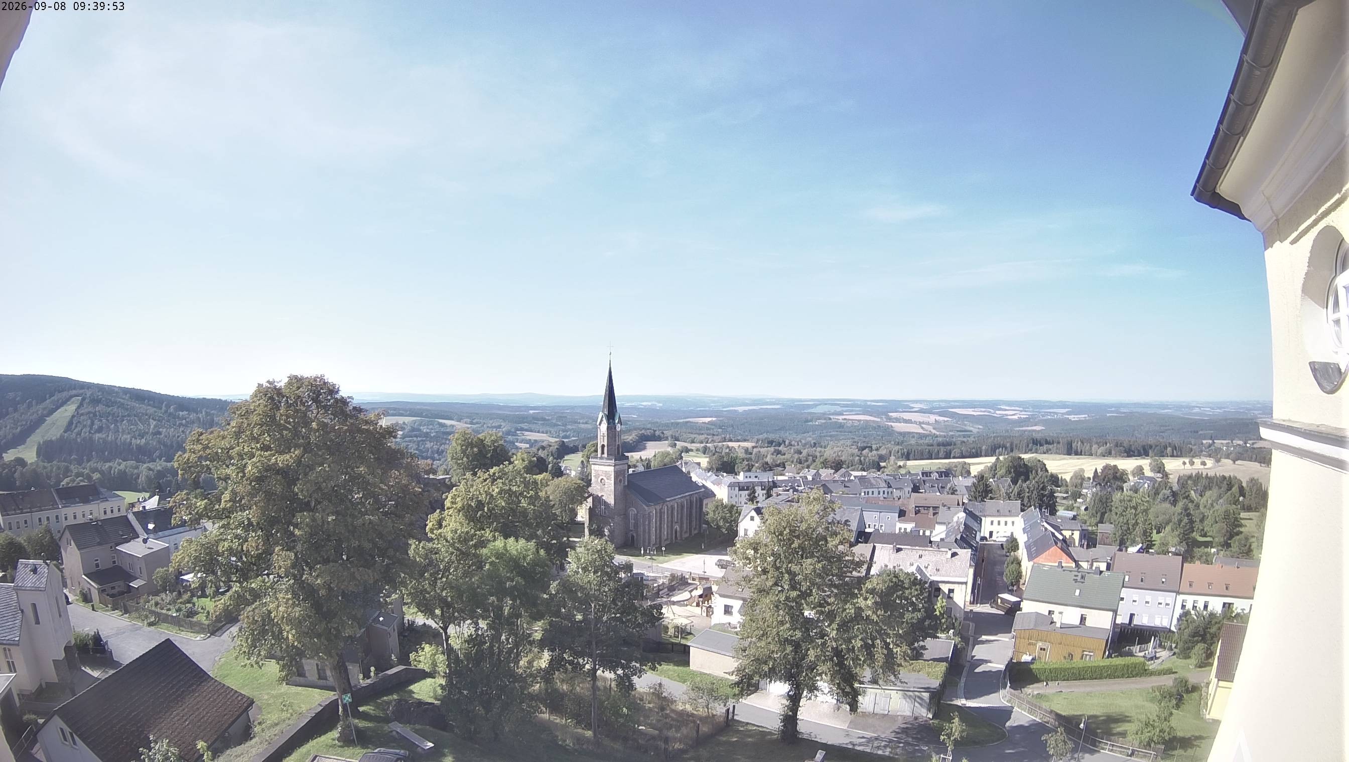 Archived image Webcam Schöneck - View Church