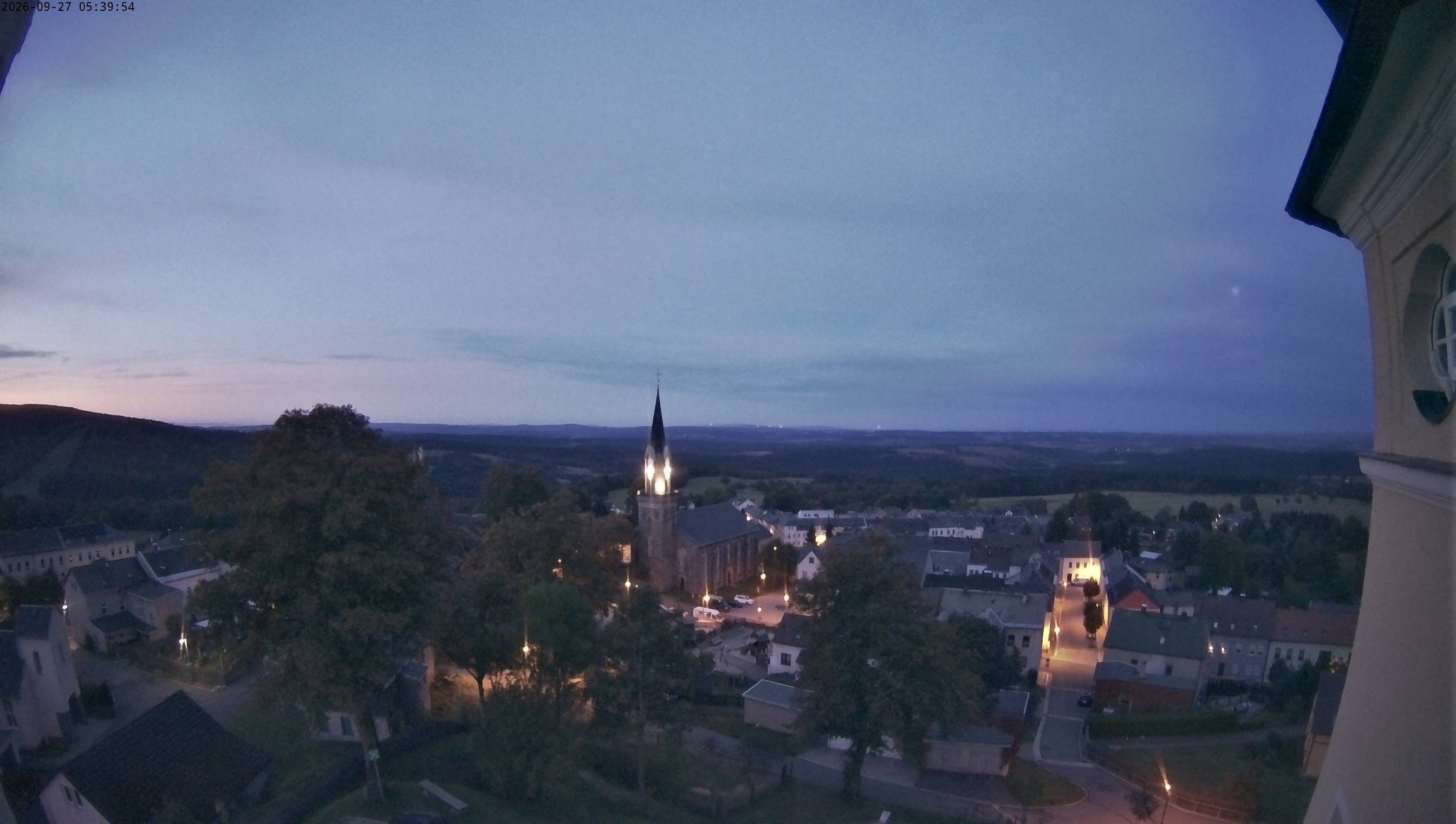 Archiv Foto Webcam Schöneck im Vogtland: Blick über den Ort