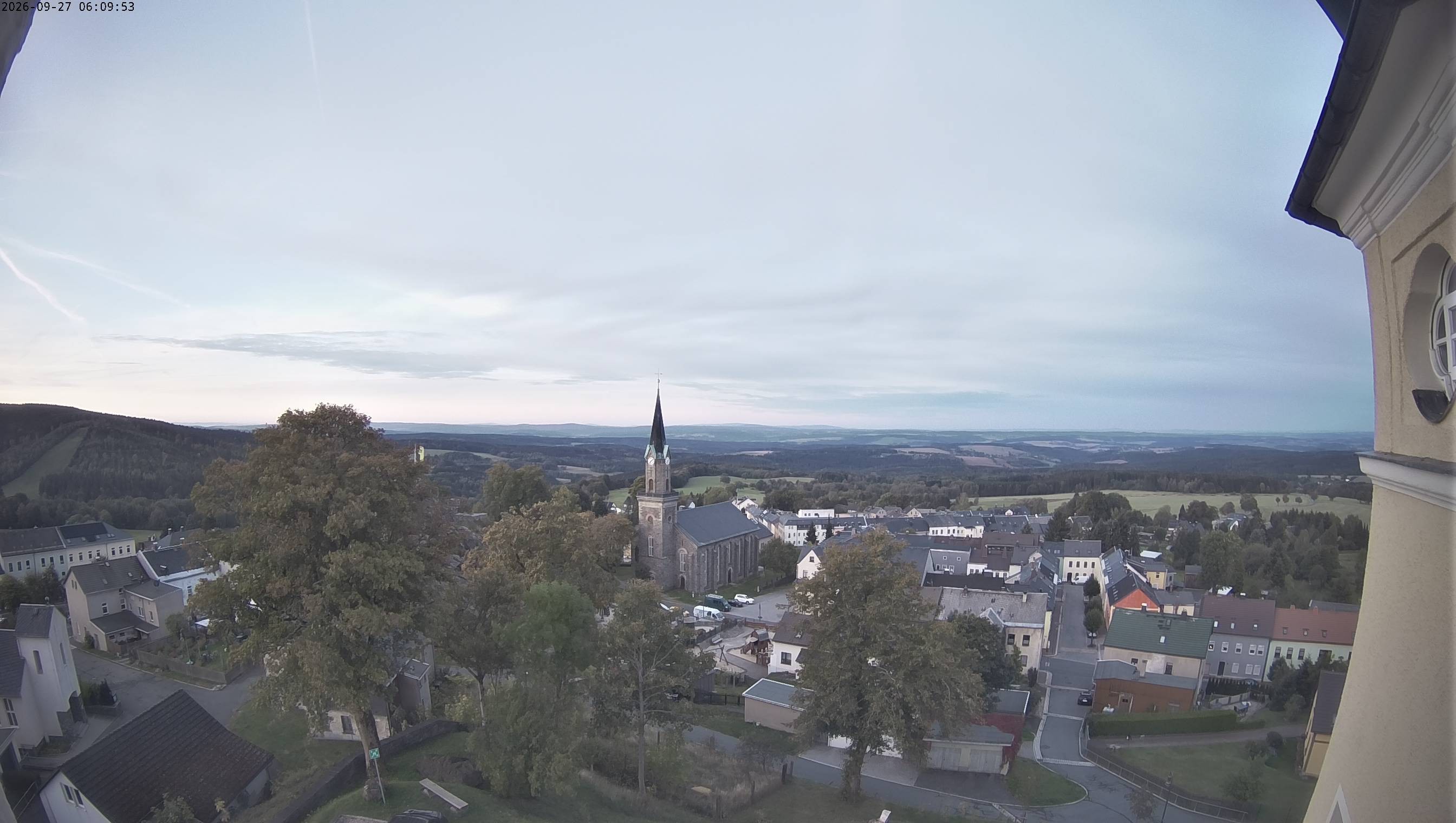 Archiv Foto Webcam Schöneck im Vogtland: Blick über den Ort