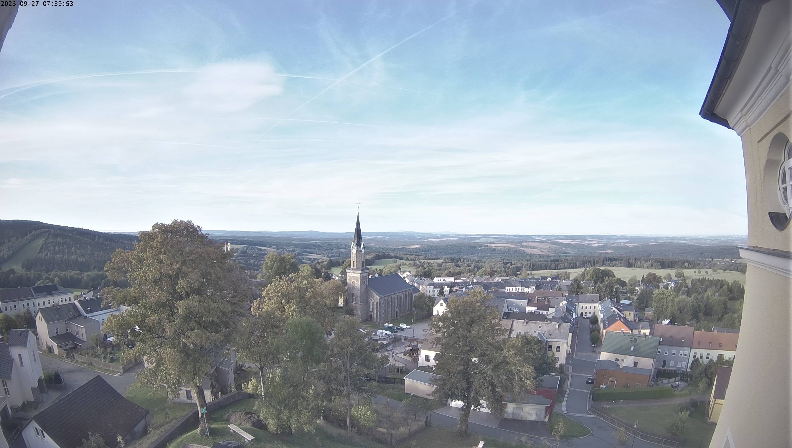 Archiv Foto Webcam Schöneck im Vogtland: Blick über den Ort