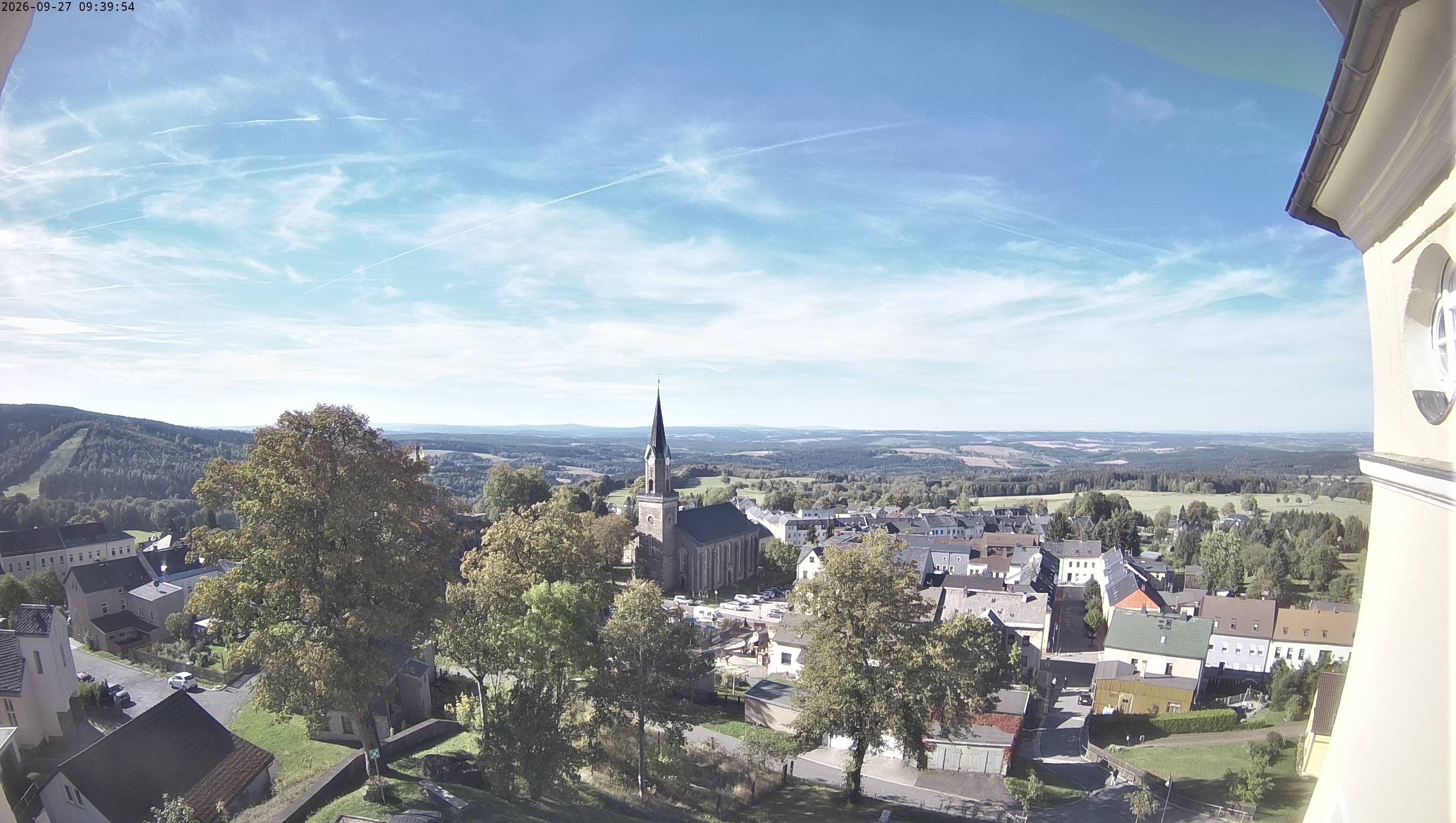 Archiv Foto Webcam Schöneck im Vogtland: Blick über den Ort