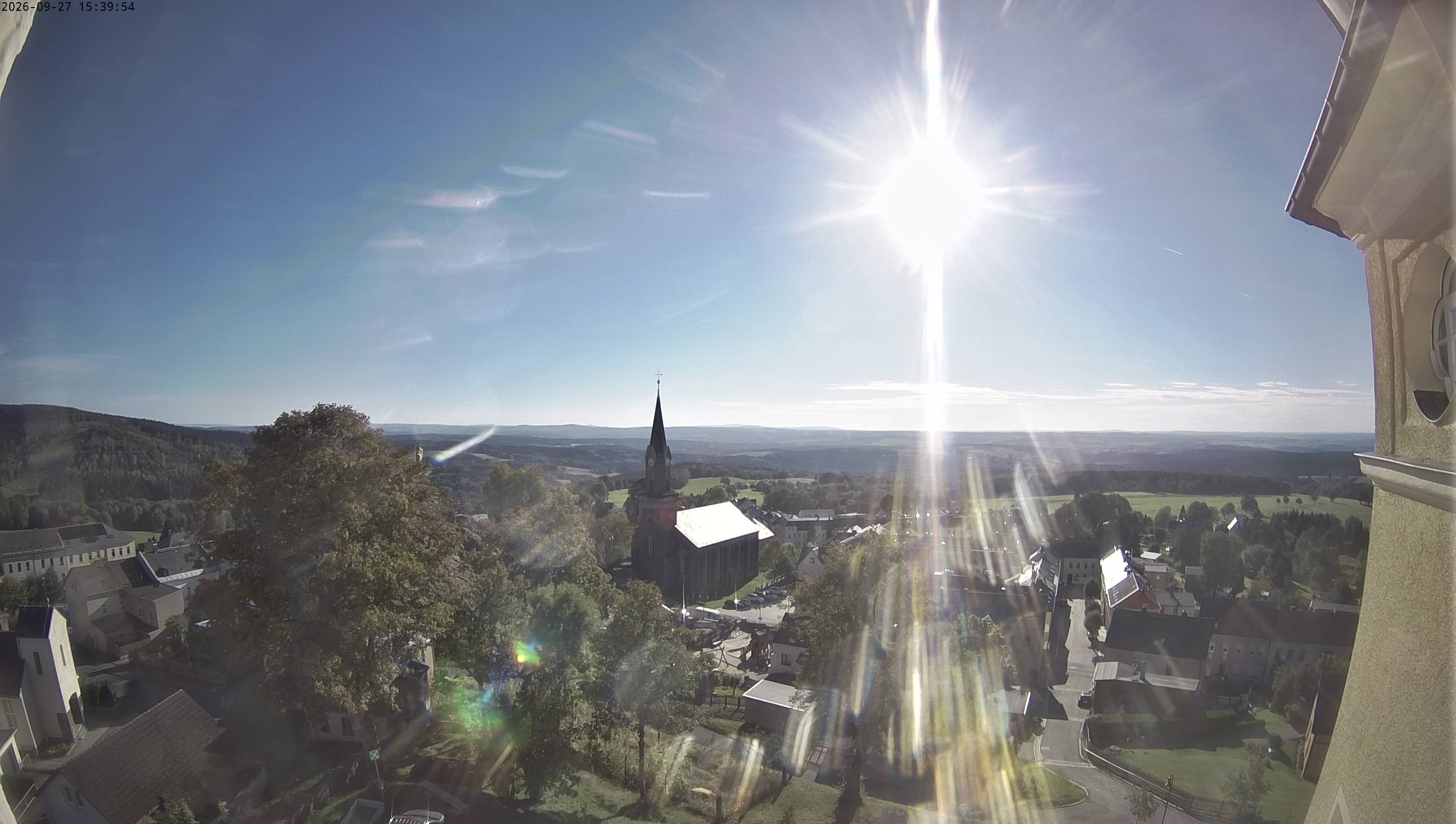 Archiv Foto Webcam Schöneck im Vogtland: Blick über den Ort