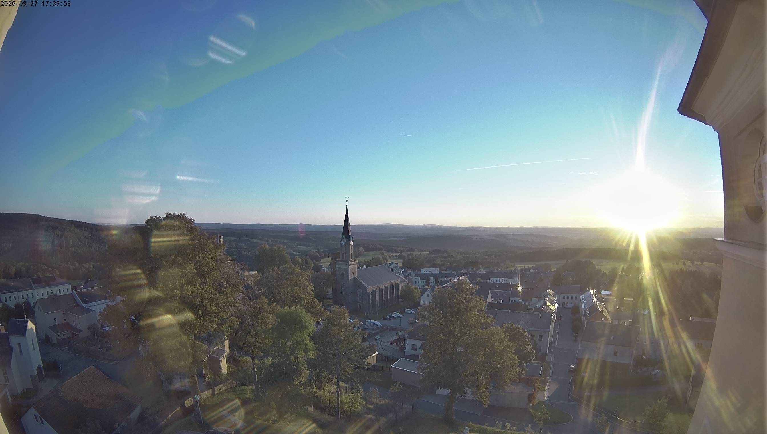 Archiv Foto Webcam Schöneck im Vogtland: Blick über den Ort