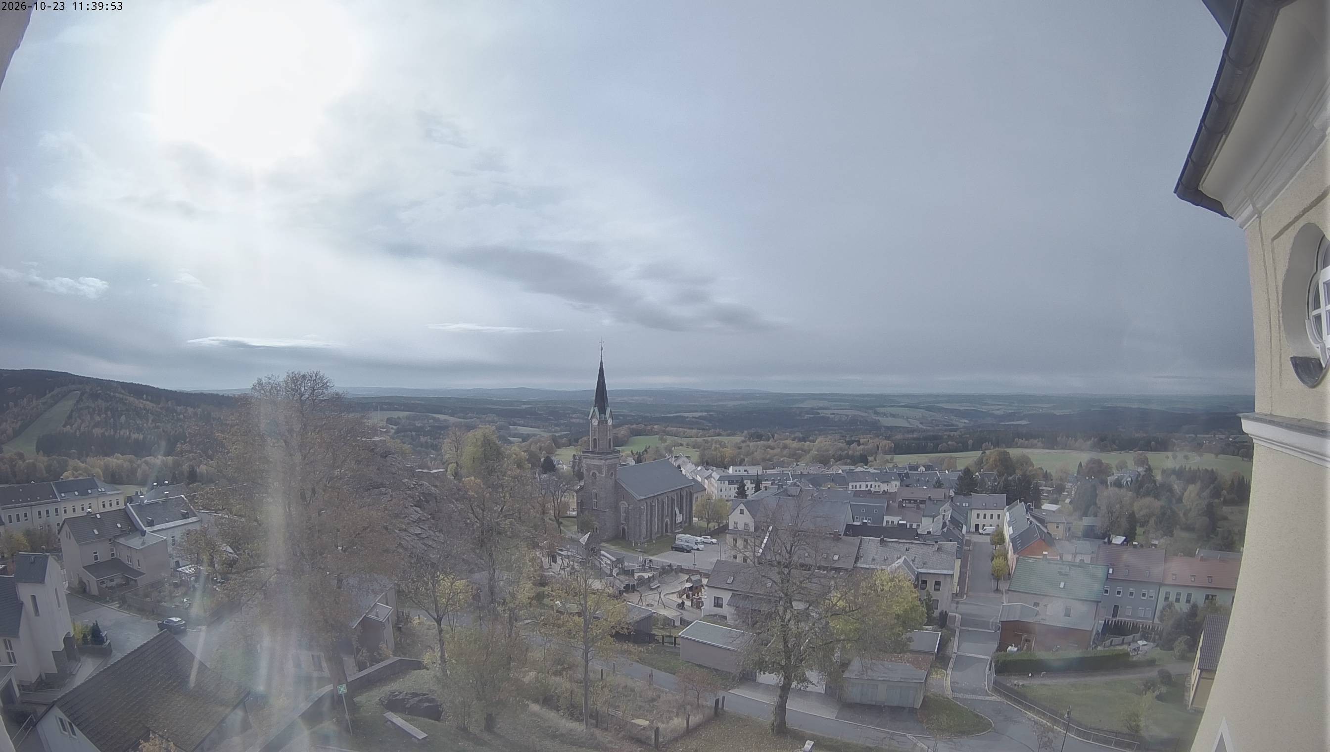 Archived image Webcam Schöneck - View Church
