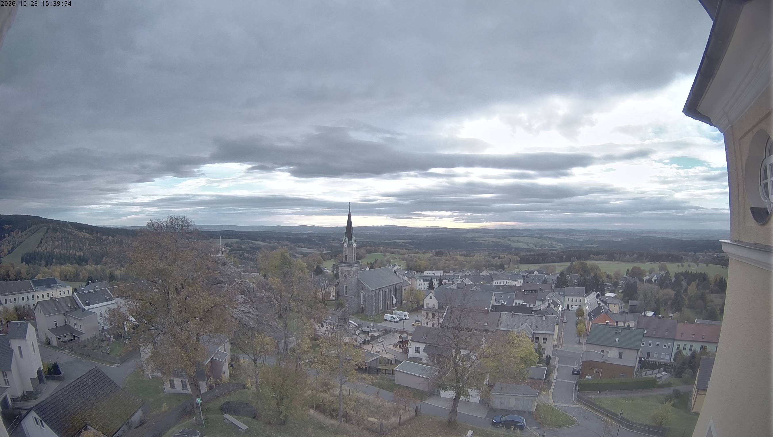 Archived image Webcam Schöneck - View Church