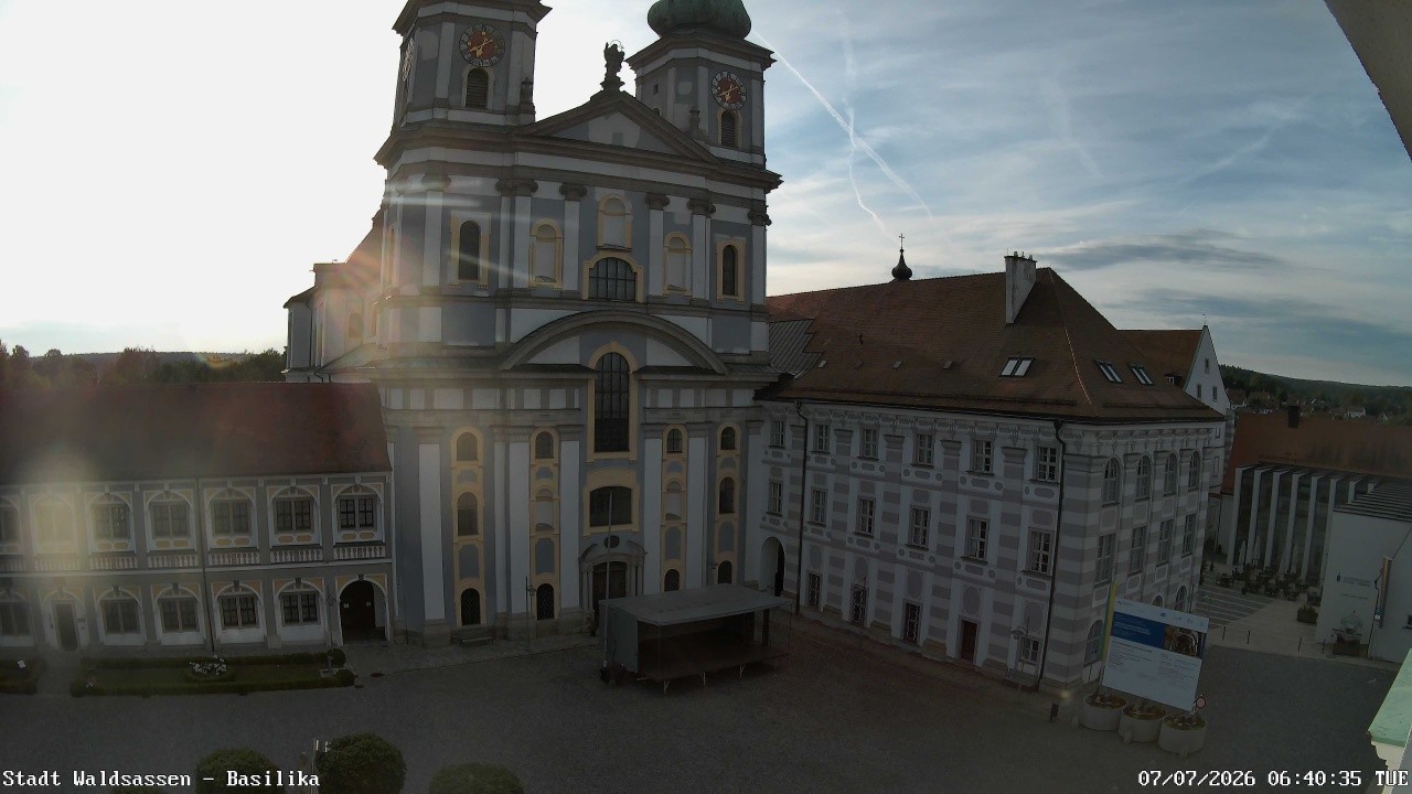 Archiv Foto Webcam Waldsassen: Basilika