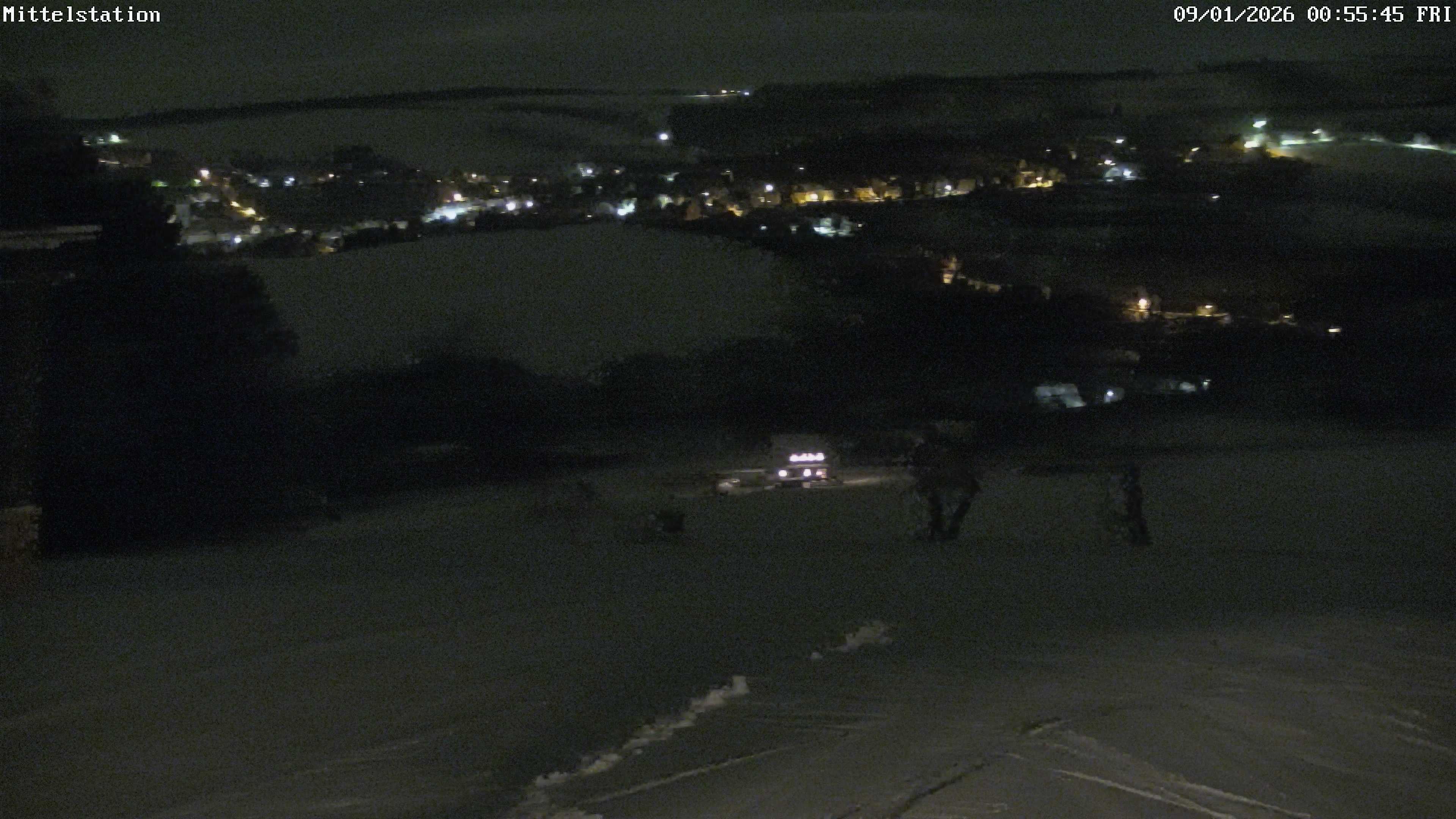 Archiv Foto Webcam Lössnitz: Skilift Mittelstation