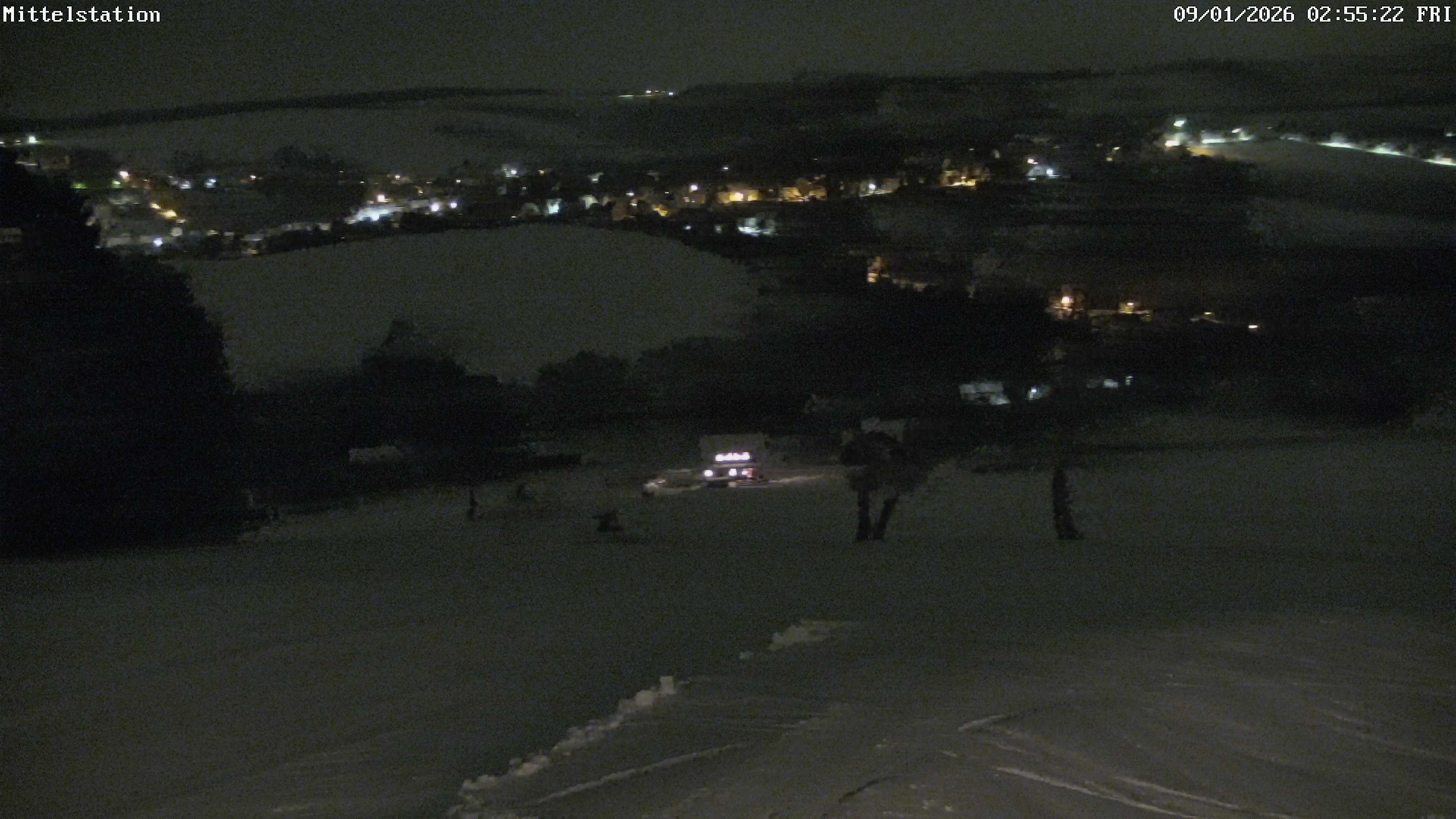 Archiv Foto Webcam Lössnitz: Skilift Mittelstation