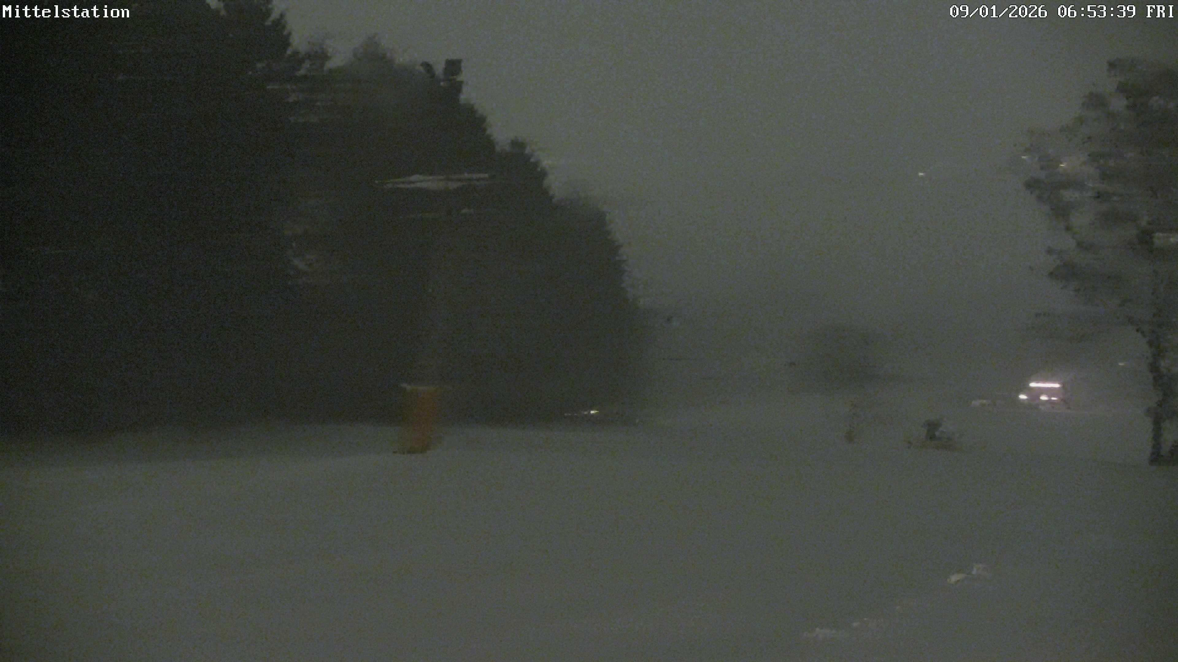 Archiv Foto Webcam Lössnitz: Skilift Mittelstation