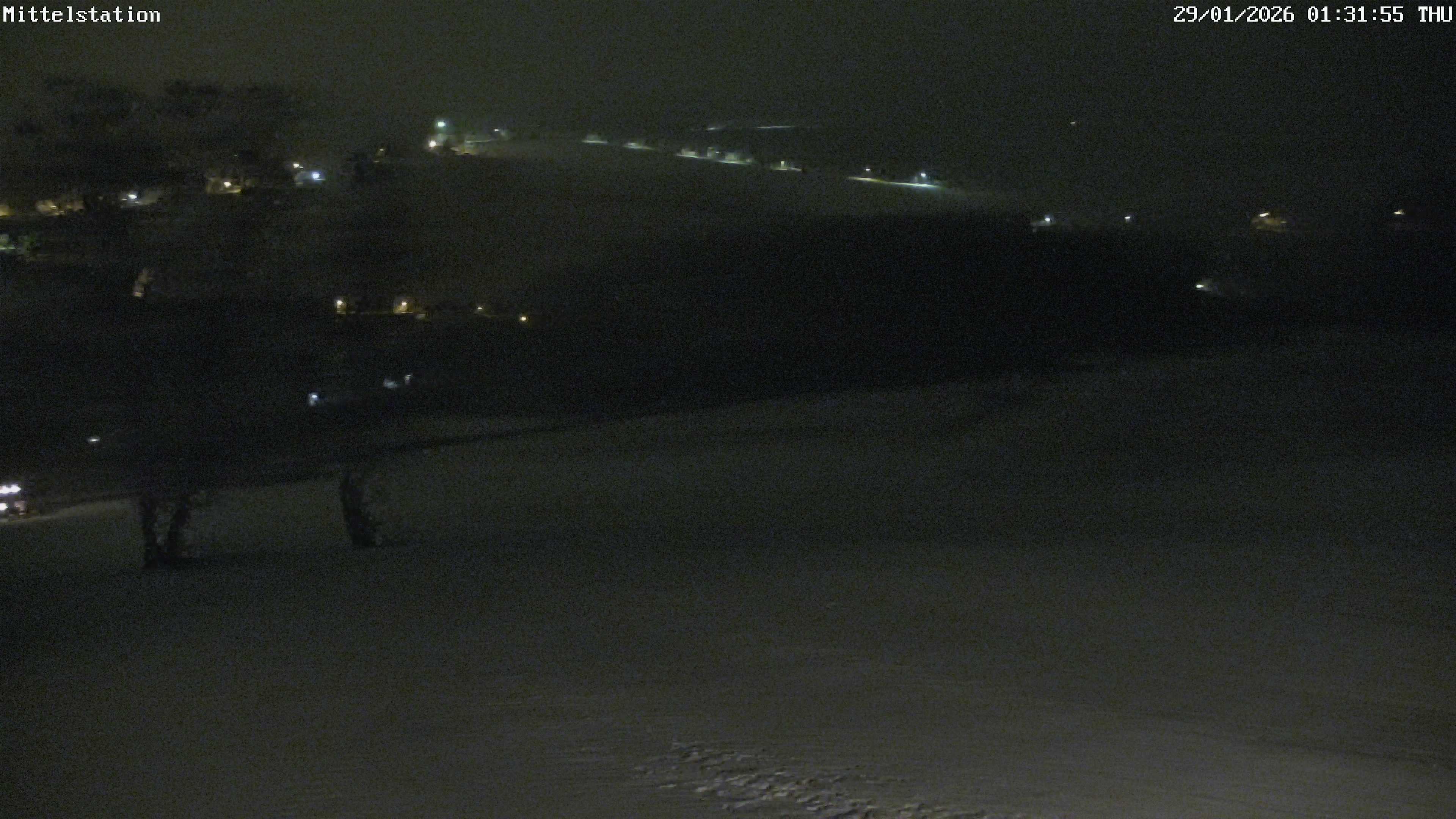 Archiv Foto Webcam Lössnitz: Skilift Mittelstation