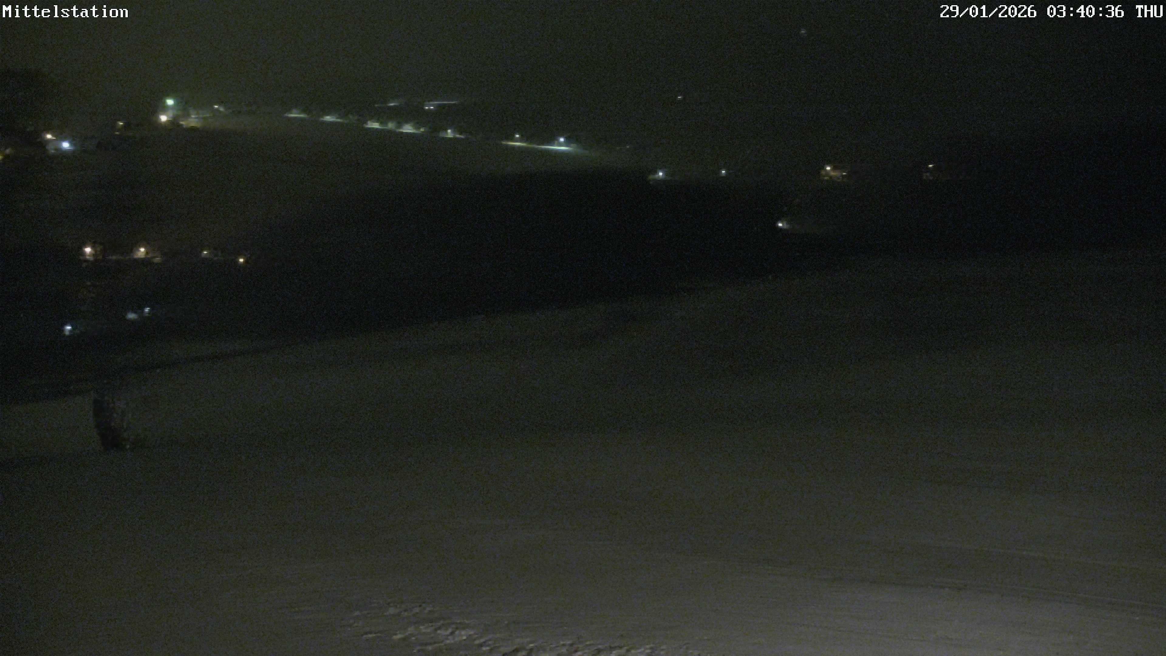 Archiv Foto Webcam Lössnitz: Skilift Mittelstation