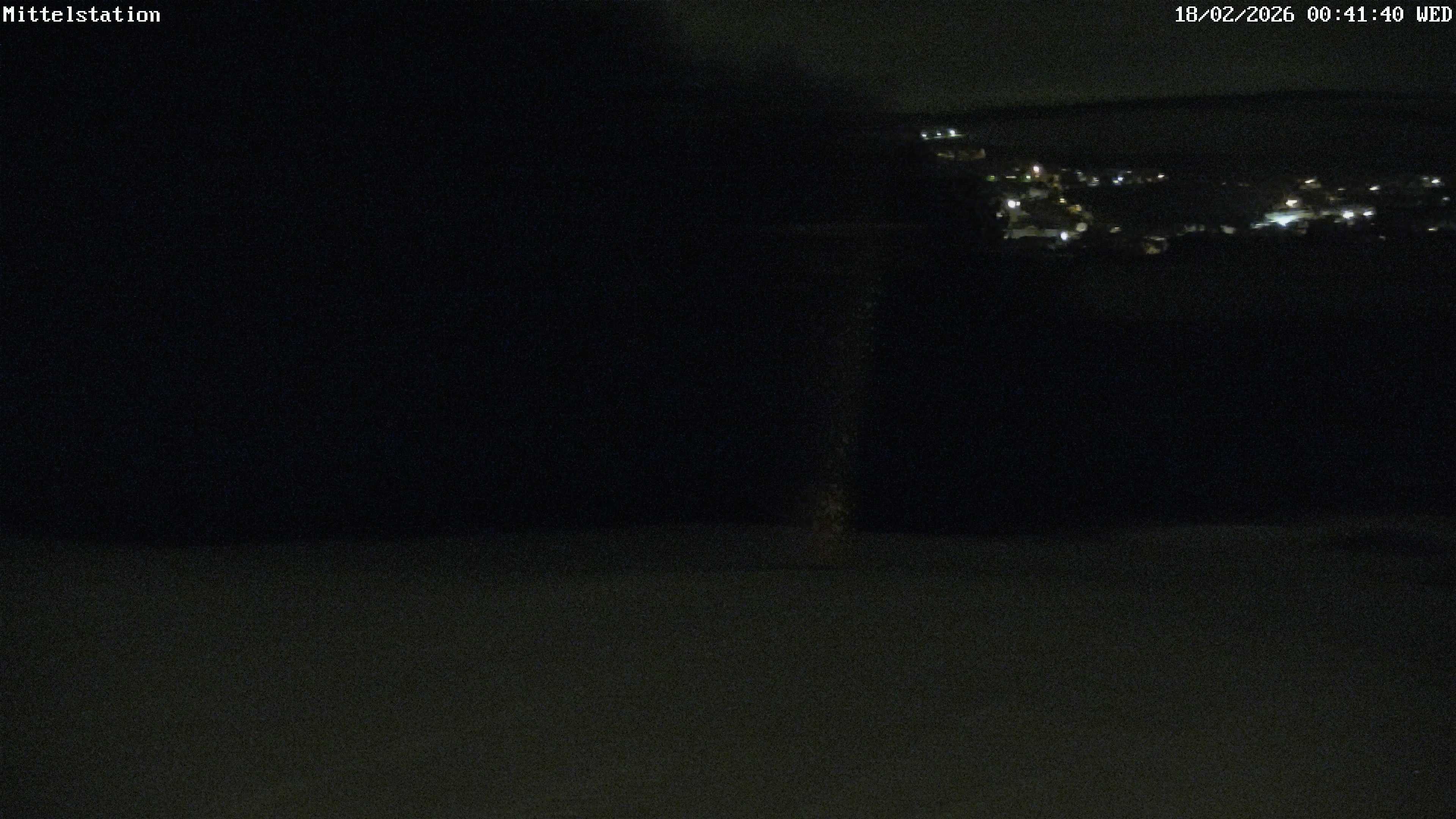 Archiv Foto Webcam Lössnitz: Skilift Mittelstation