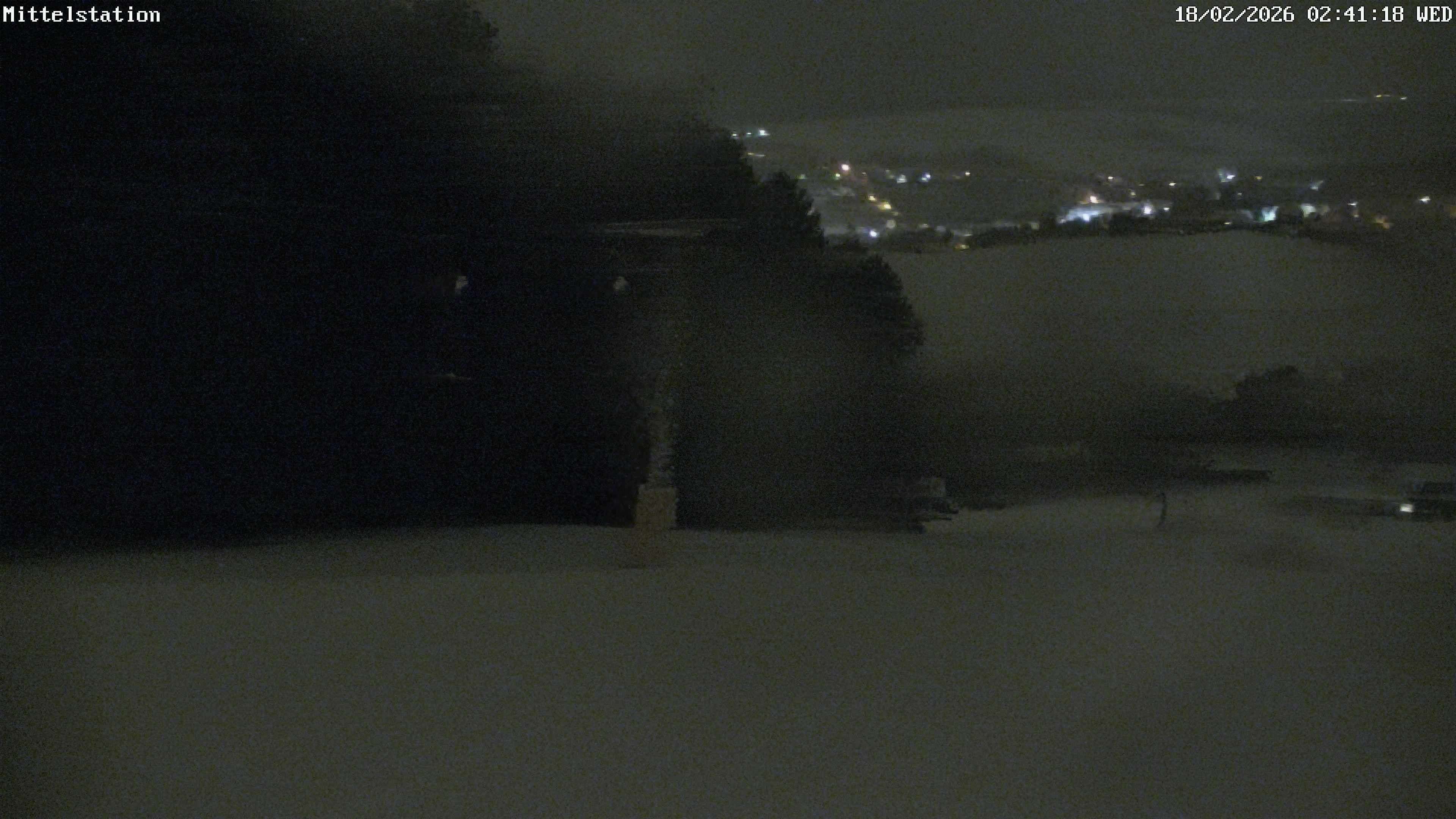 Archiv Foto Webcam Lössnitz: Skilift Mittelstation