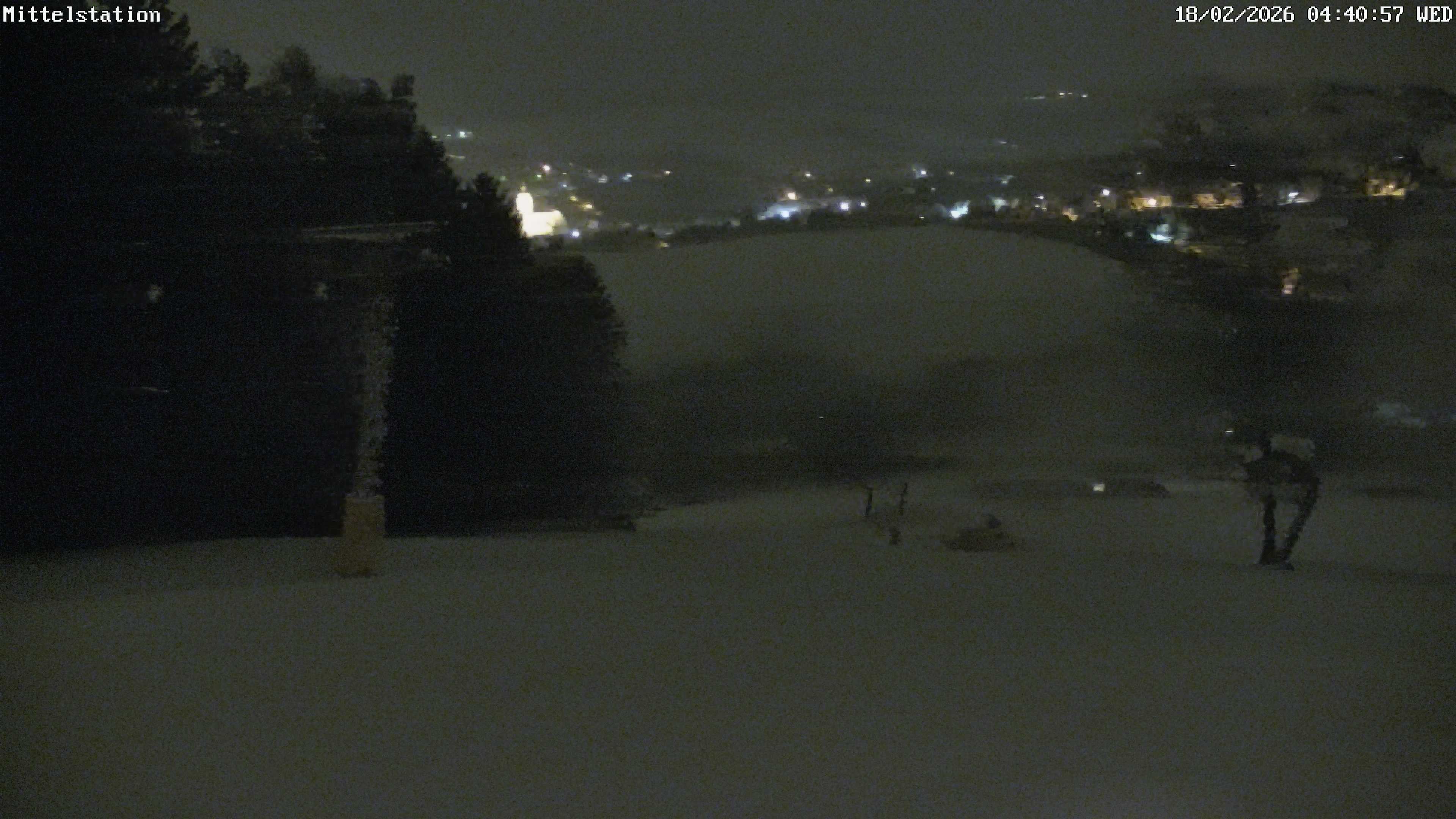 Archiv Foto Webcam Lössnitz: Skilift Mittelstation