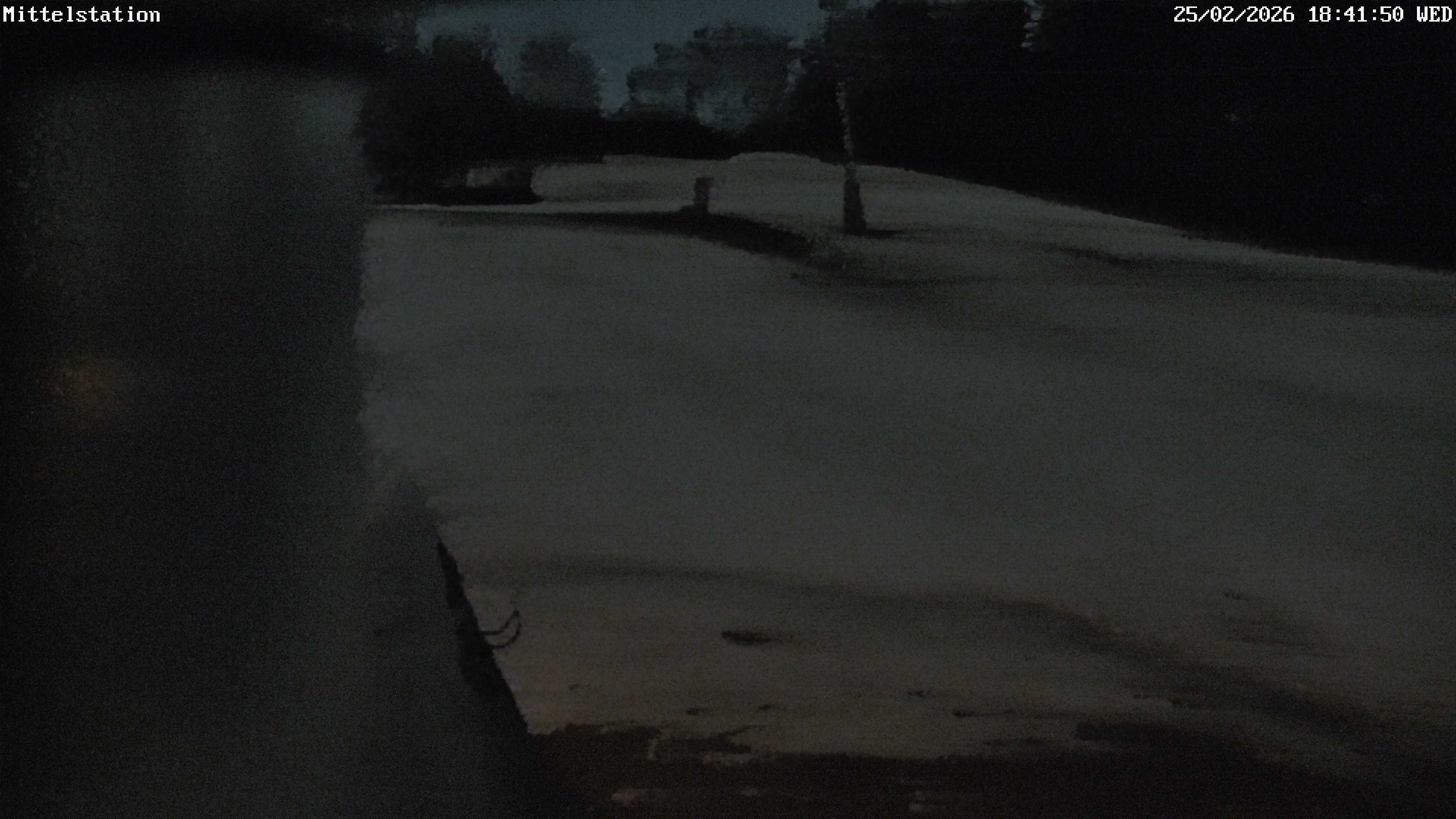 Archiv Foto Webcam Lössnitz: Skilift Mittelstation