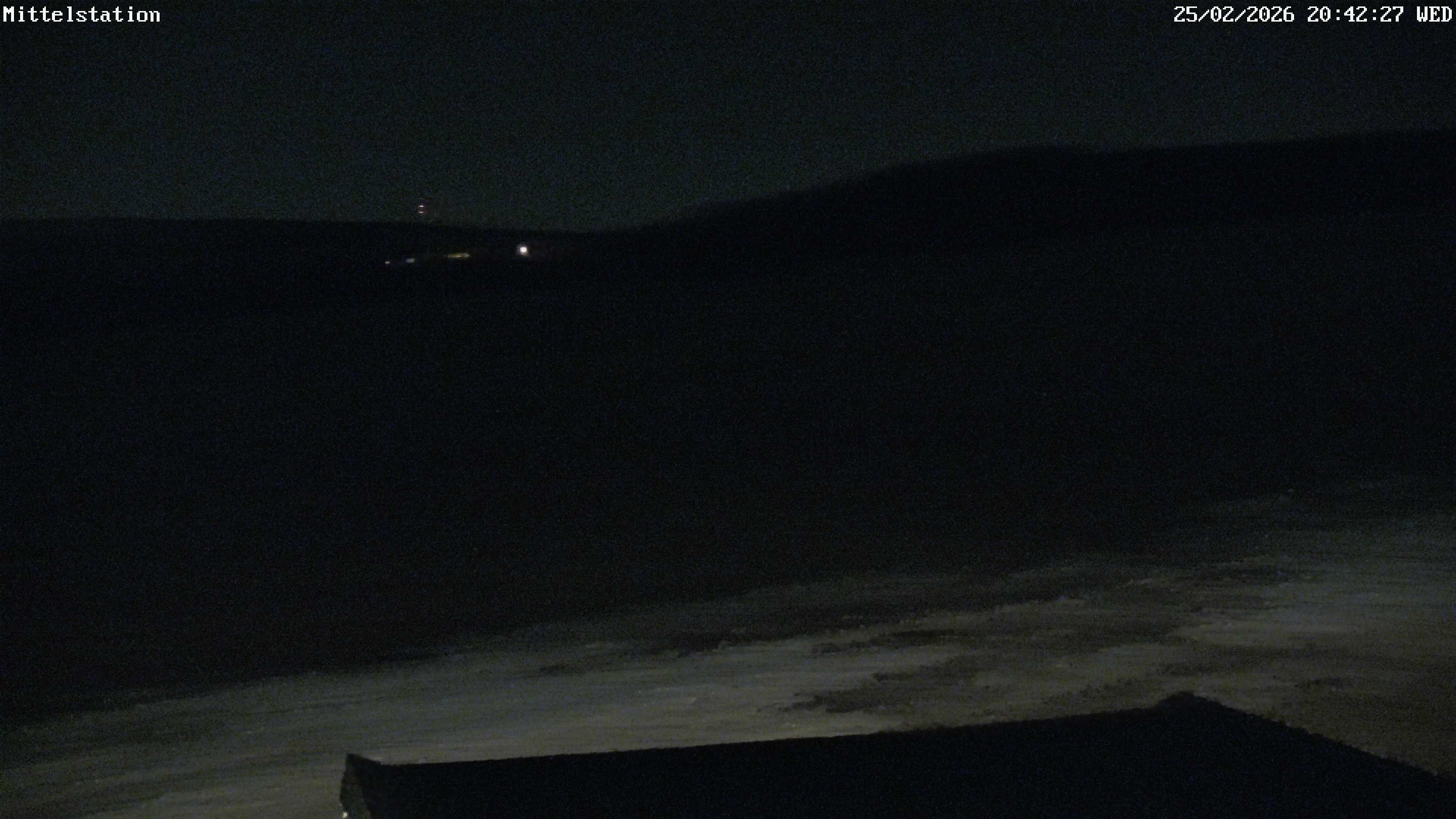 Archiv Foto Webcam Lössnitz: Skilift Mittelstation