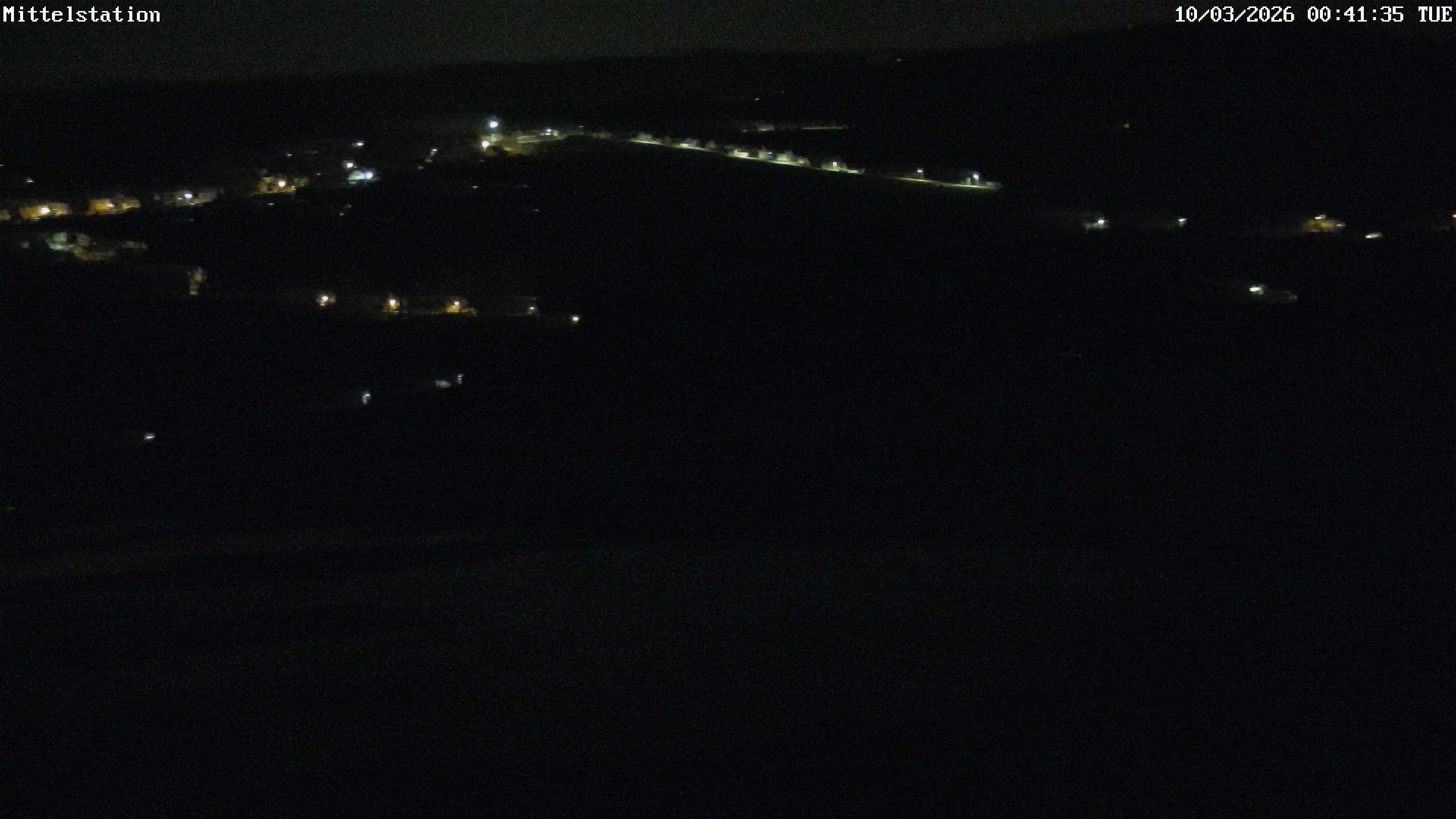 Archiv Foto Webcam Lössnitz: Skilift Mittelstation