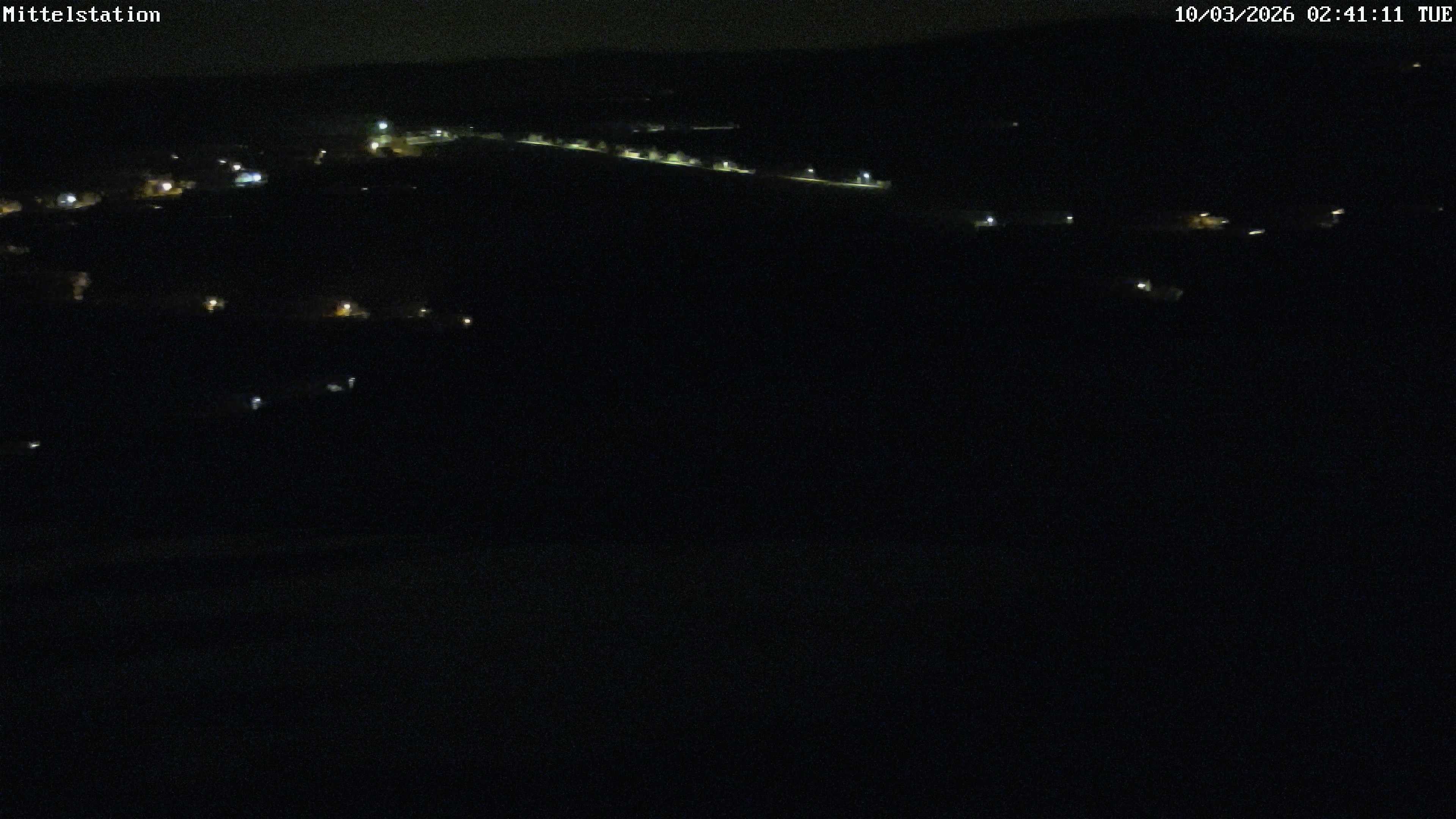 Archiv Foto Webcam Lössnitz: Skilift Mittelstation