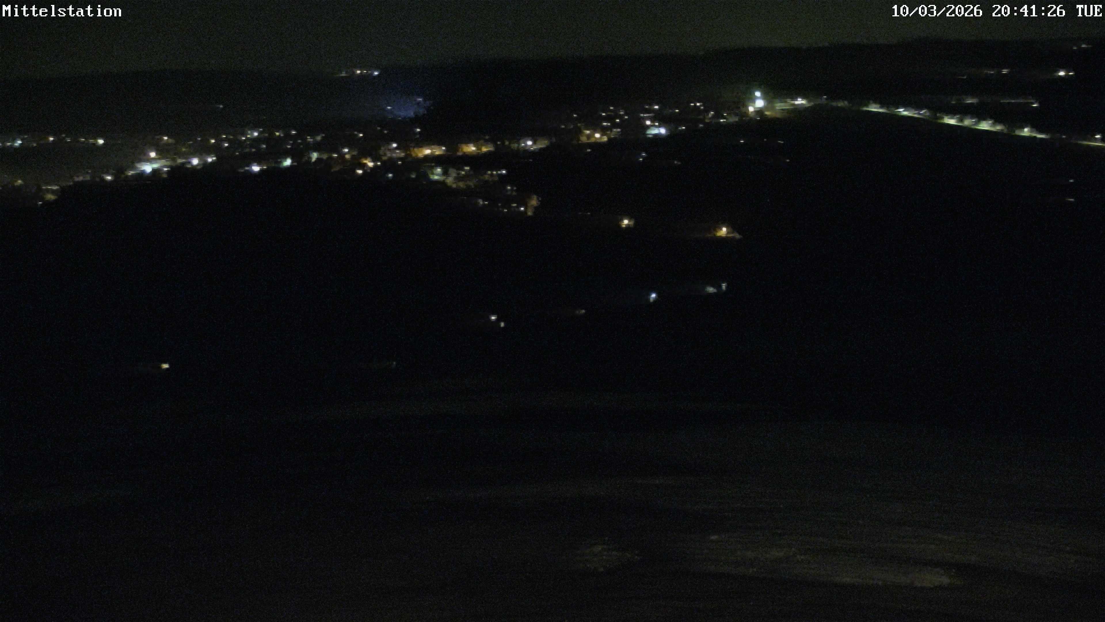 Archiv Foto Webcam Lössnitz: Skilift Mittelstation