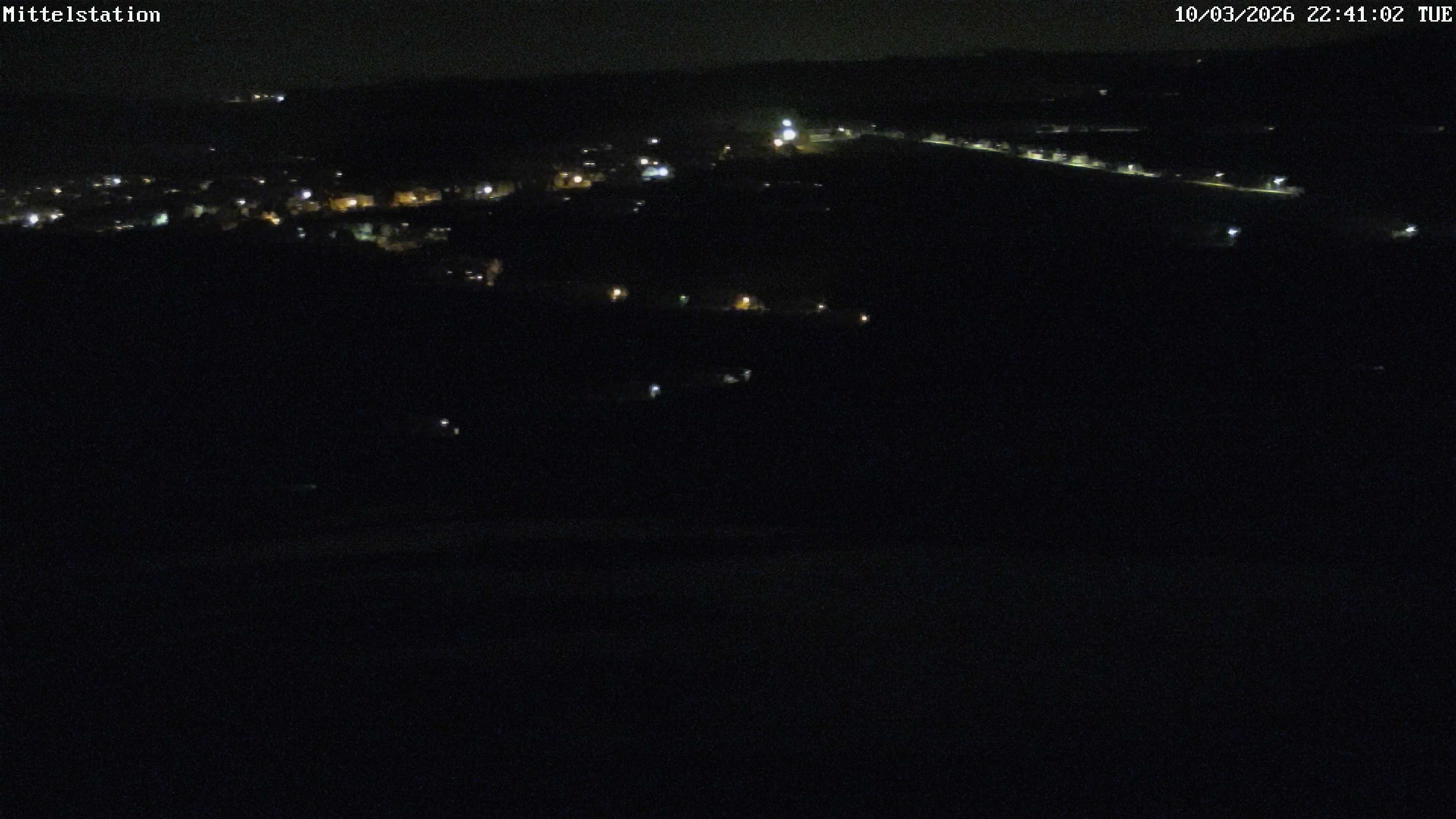 Archiv Foto Webcam Lössnitz: Skilift Mittelstation