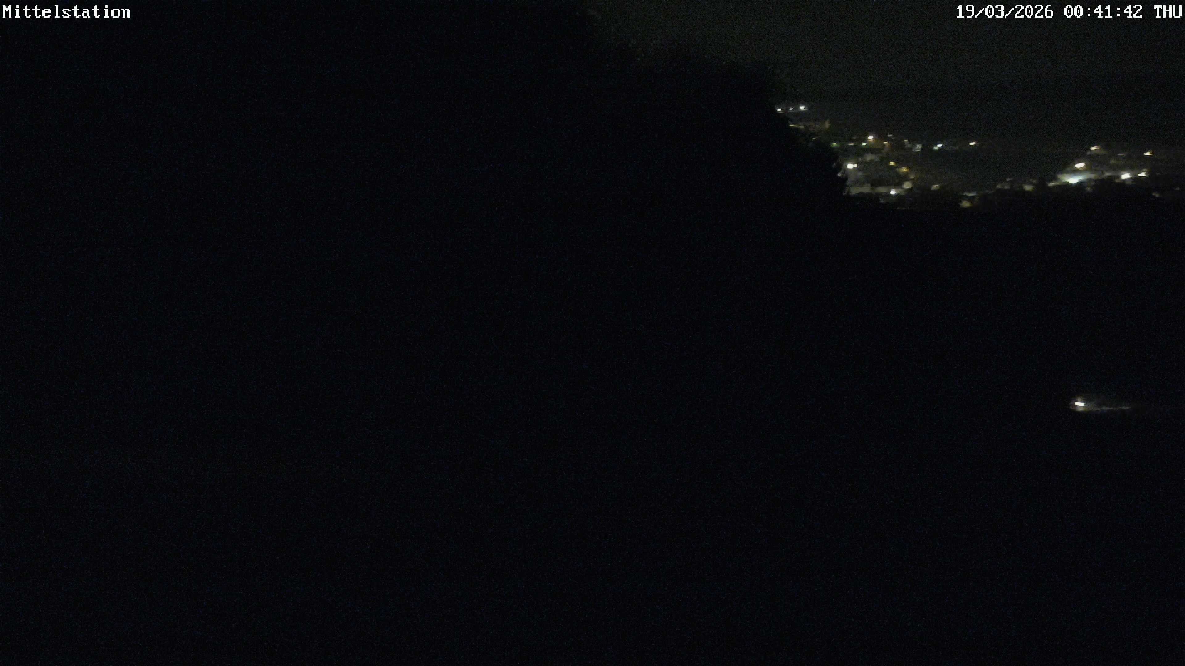 Archiv Foto Webcam Lössnitz: Skilift Mittelstation