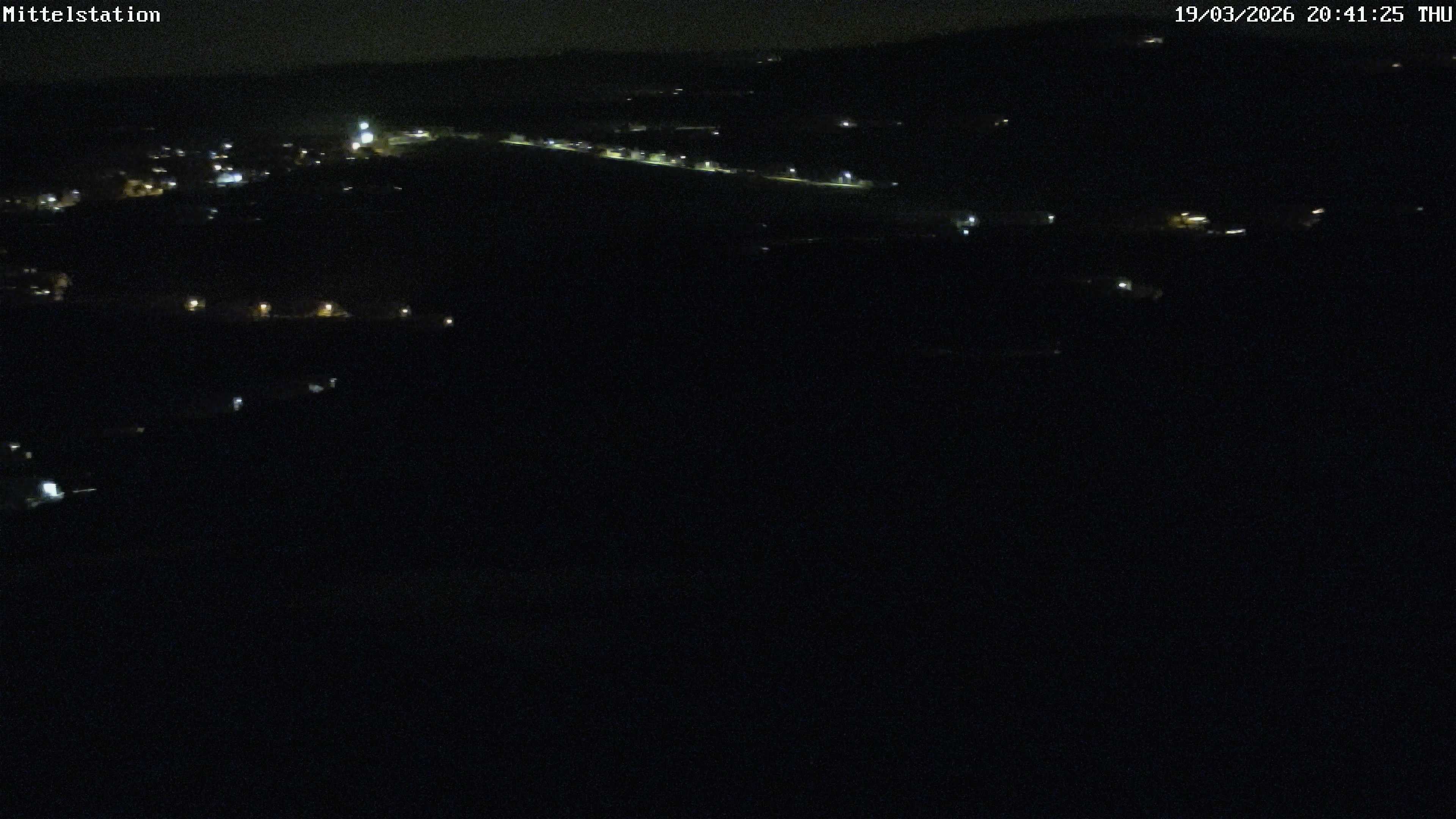 Archived image Webcam Lössnitz: Lift Middle Station