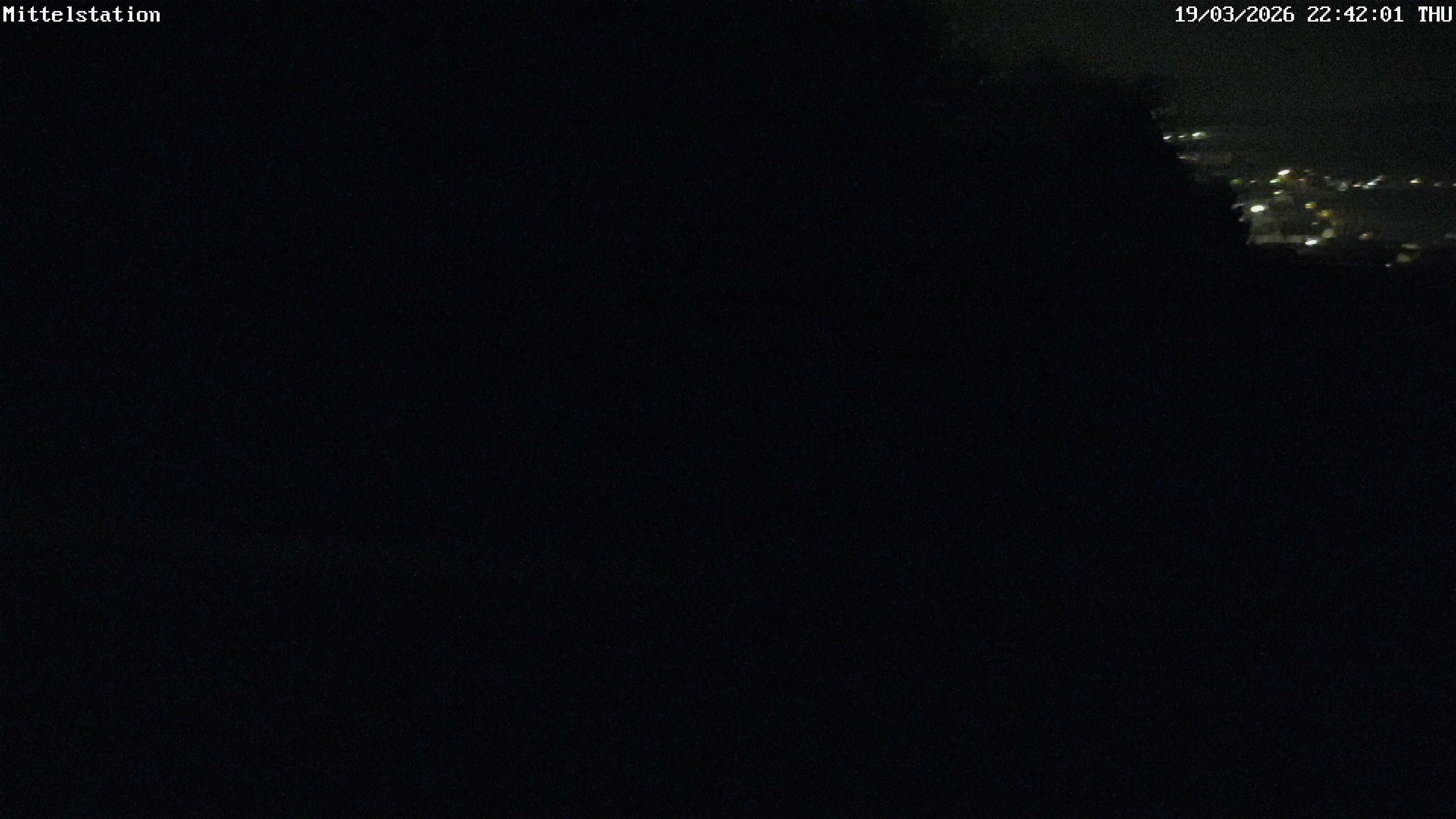 Archived image Webcam Lössnitz: Lift Middle Station