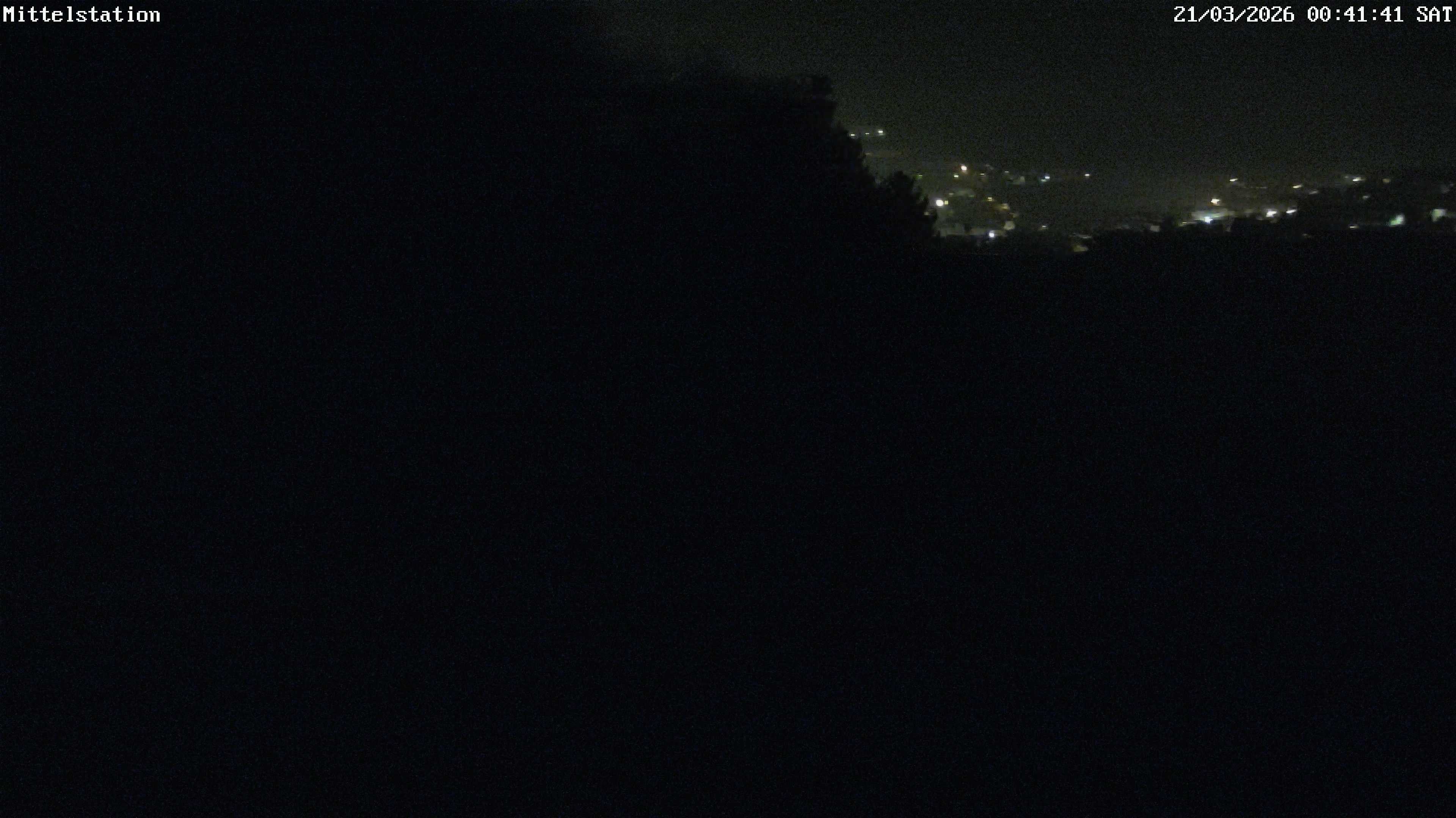 Archiv Foto Webcam Lössnitz: Skilift Mittelstation