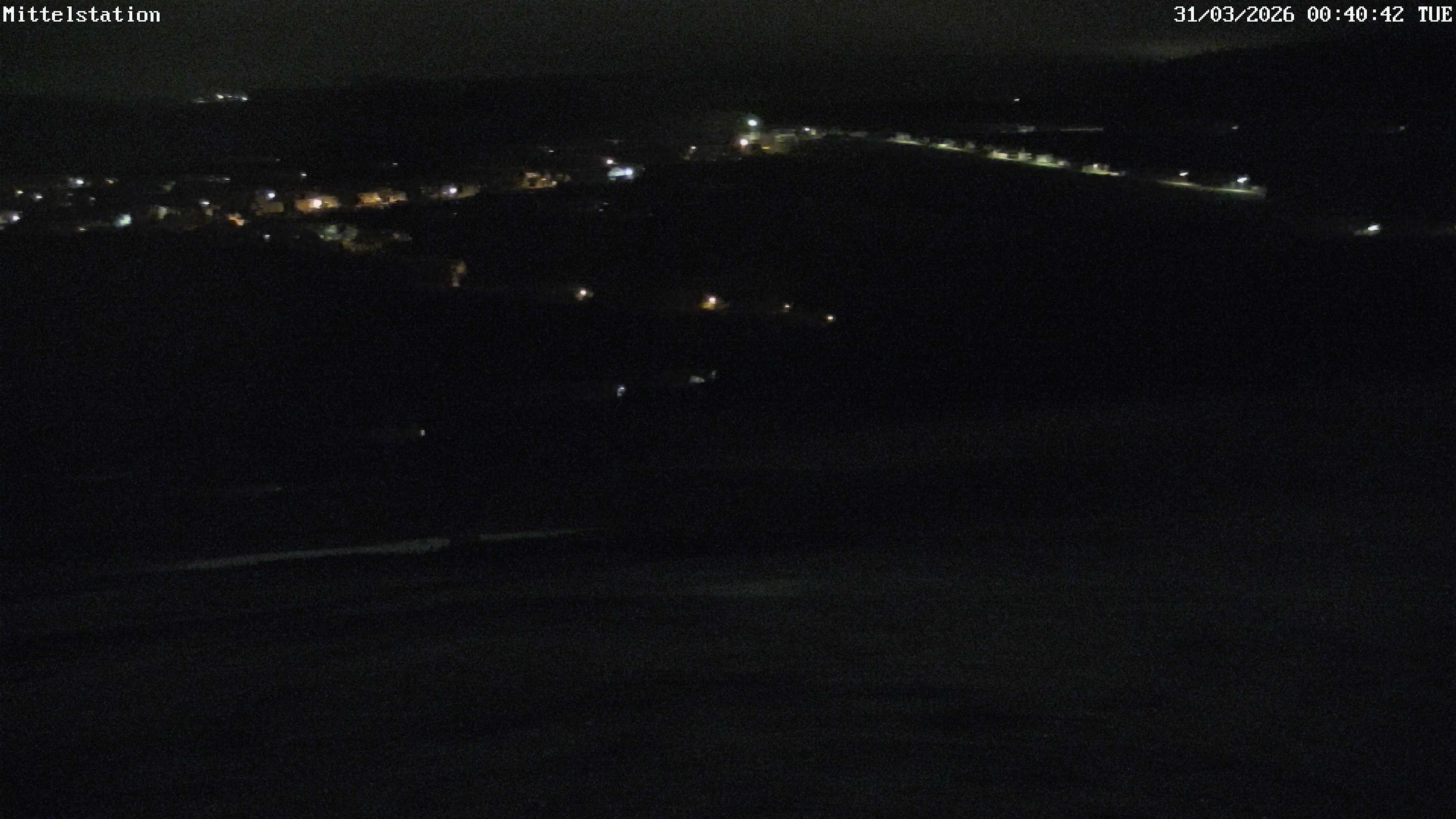 Archiv Foto Webcam Lössnitz: Skilift Mittelstation