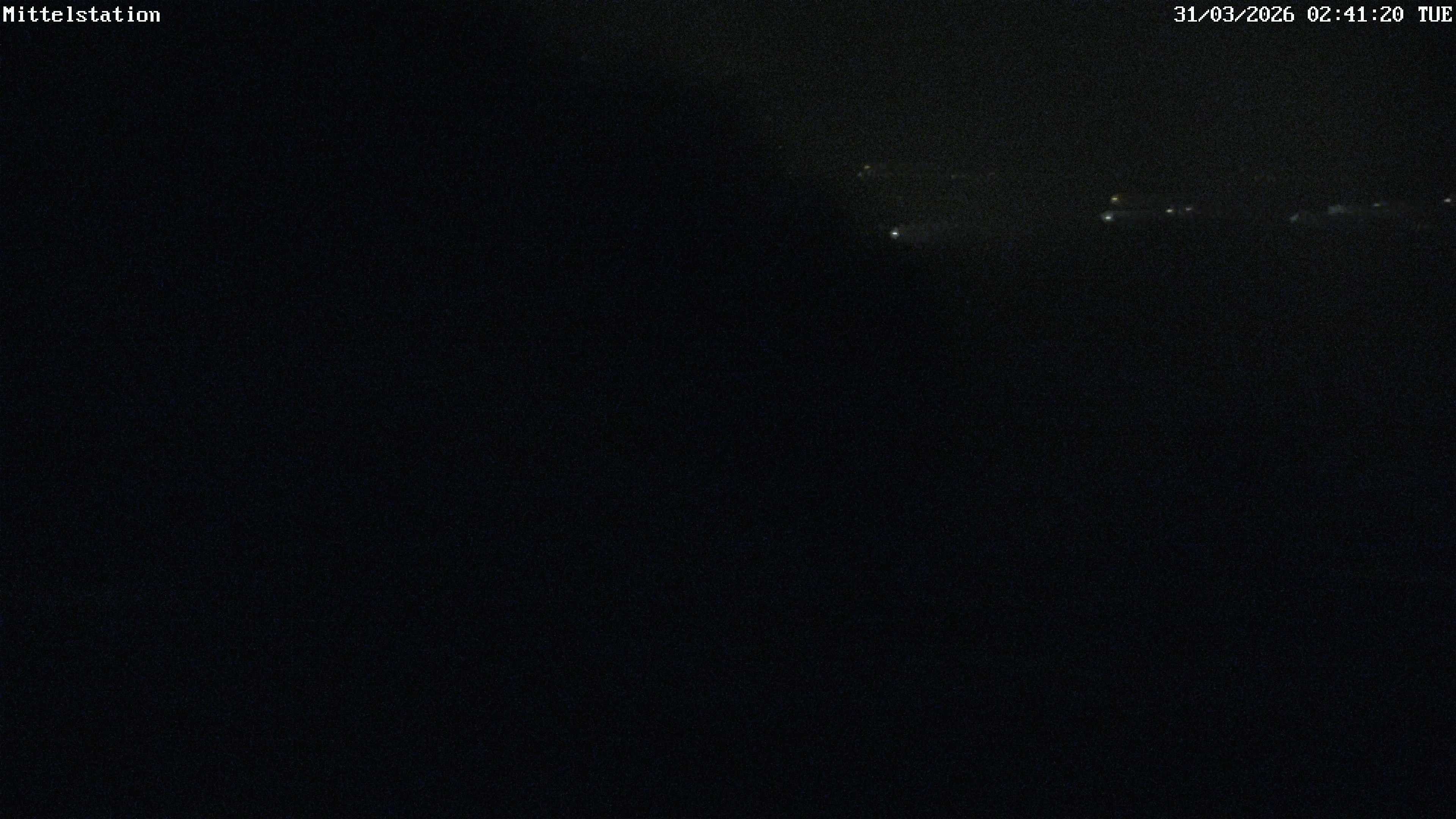 Archiv Foto Webcam Lössnitz: Skilift Mittelstation