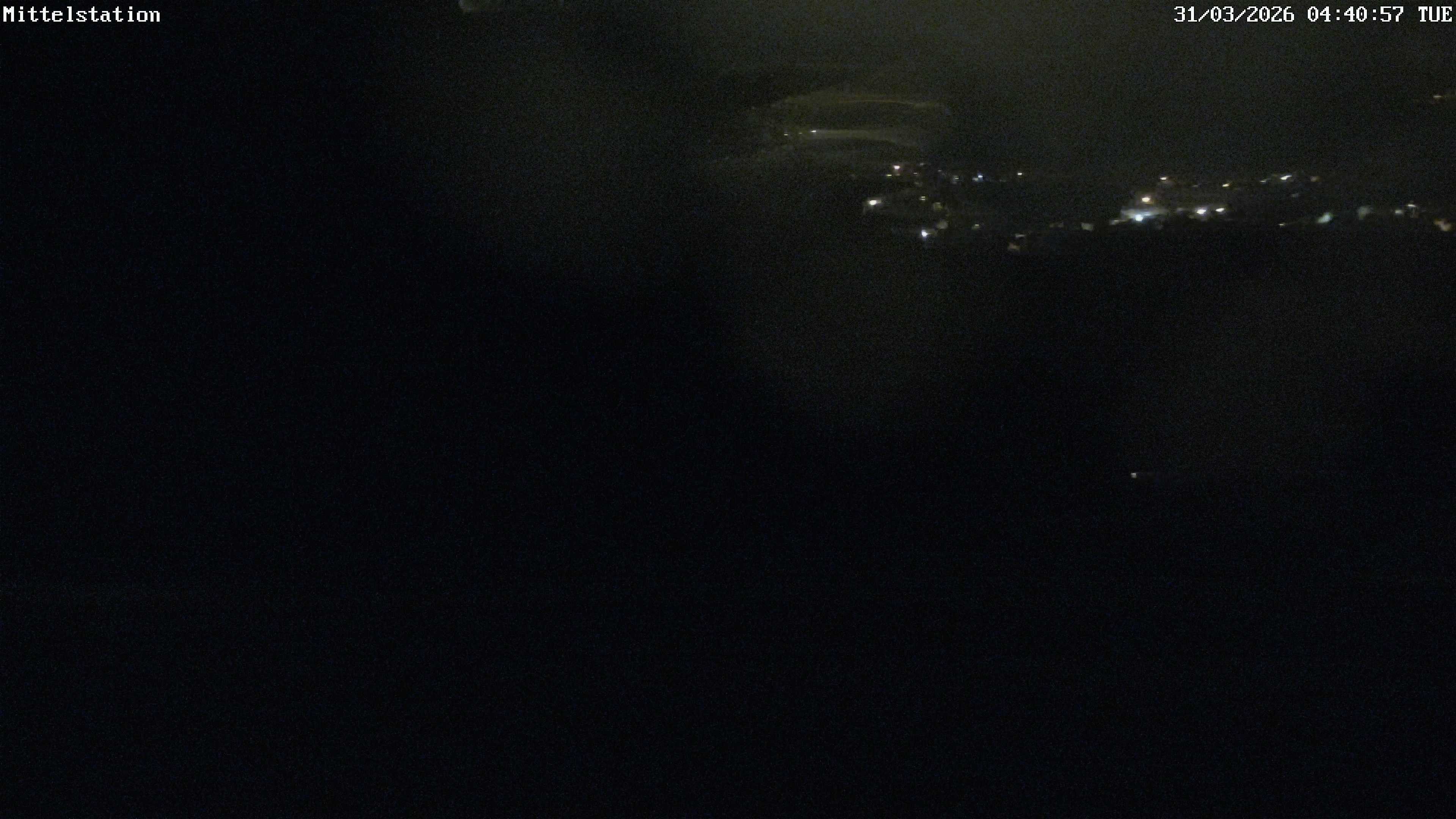 Archiv Foto Webcam Lössnitz: Skilift Mittelstation