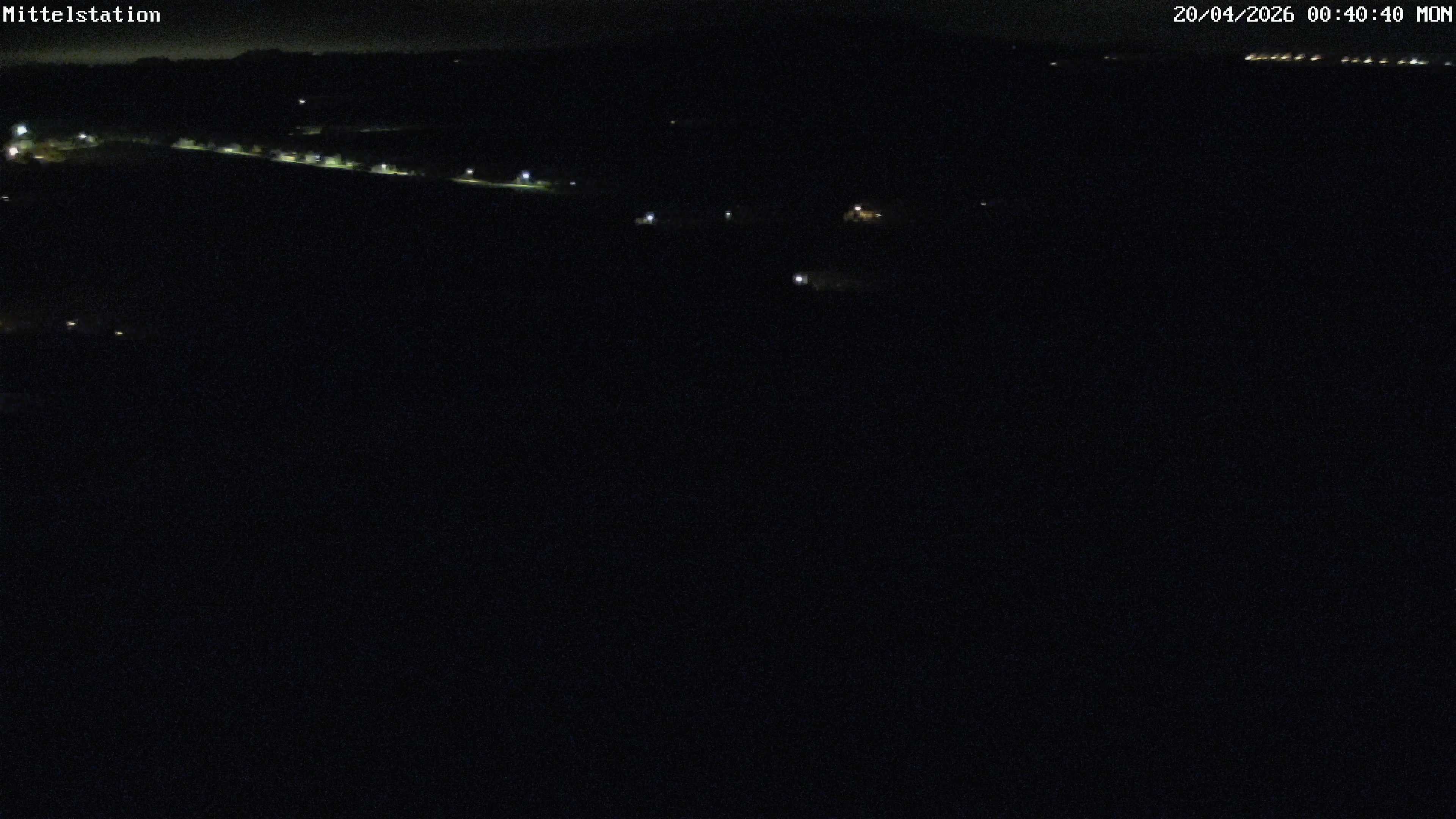 Archiv Foto Webcam Lössnitz: Skilift Mittelstation