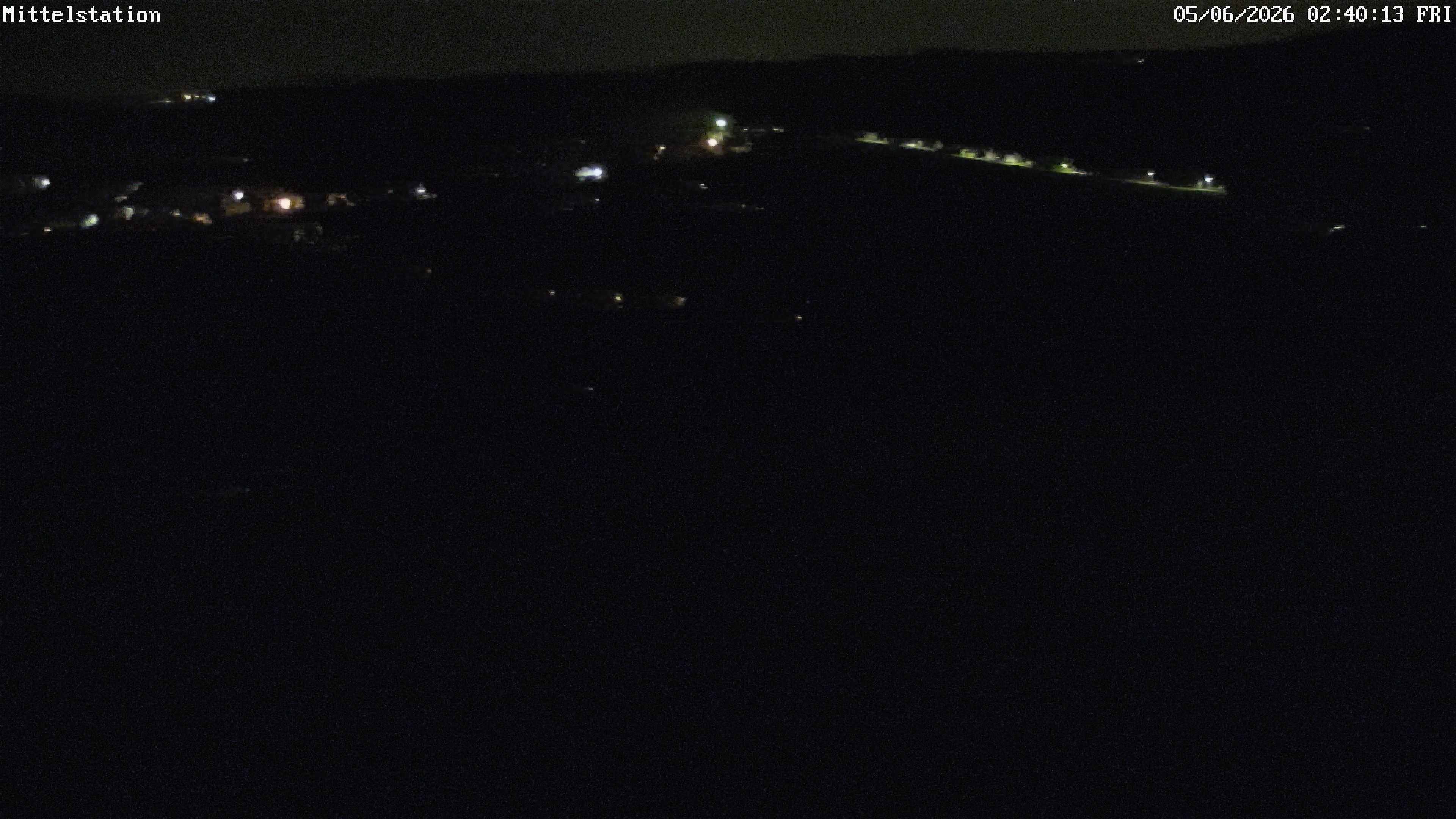 Archiv Foto Webcam Lössnitz: Skilift Mittelstation