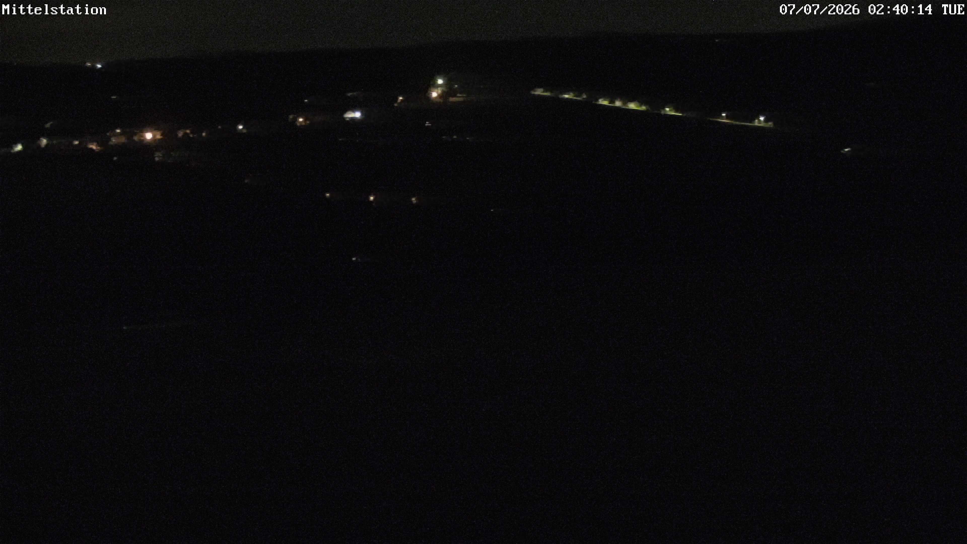 Archiv Foto Webcam Lössnitz: Skilift Mittelstation