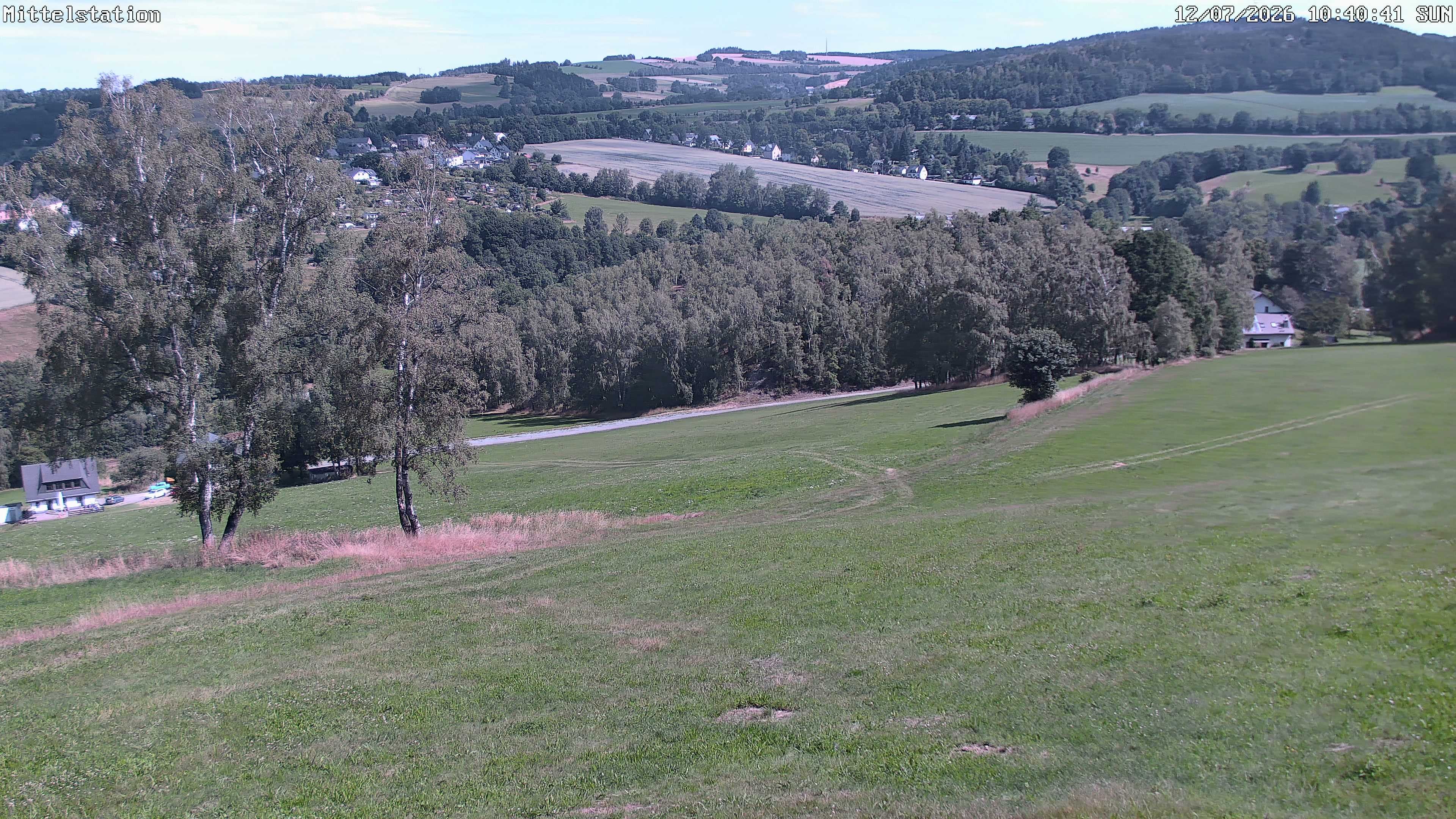 Archived image Webcam Lössnitz: Lift Middle Station