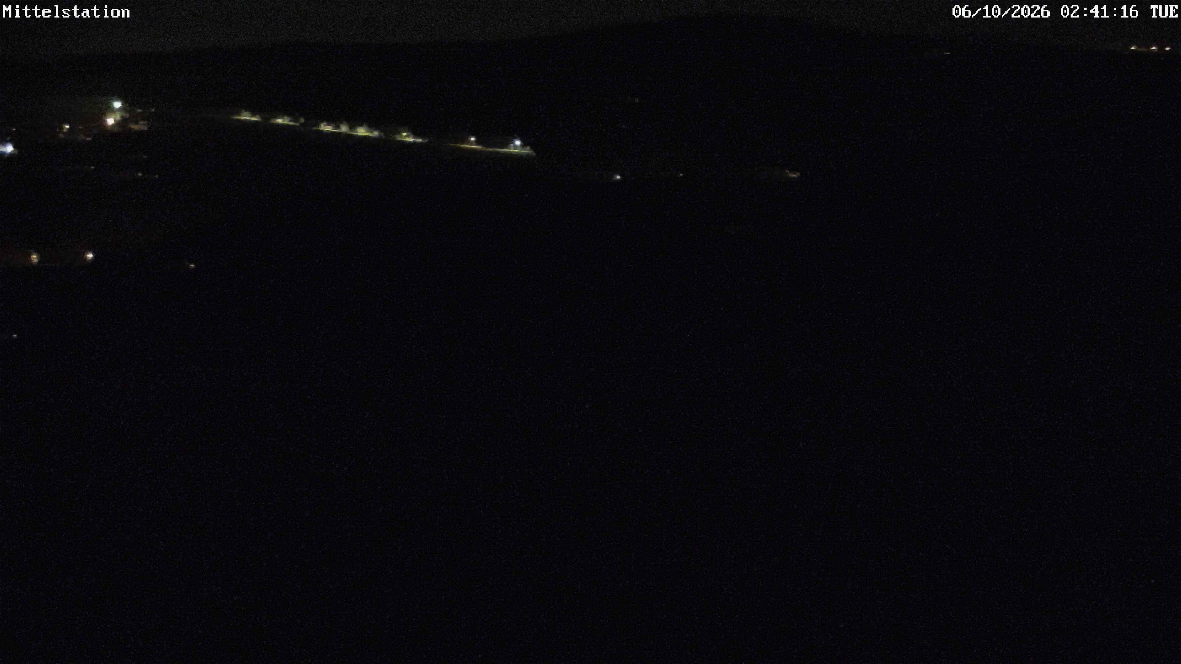 Archiv Foto Webcam Lössnitz: Skilift Mittelstation