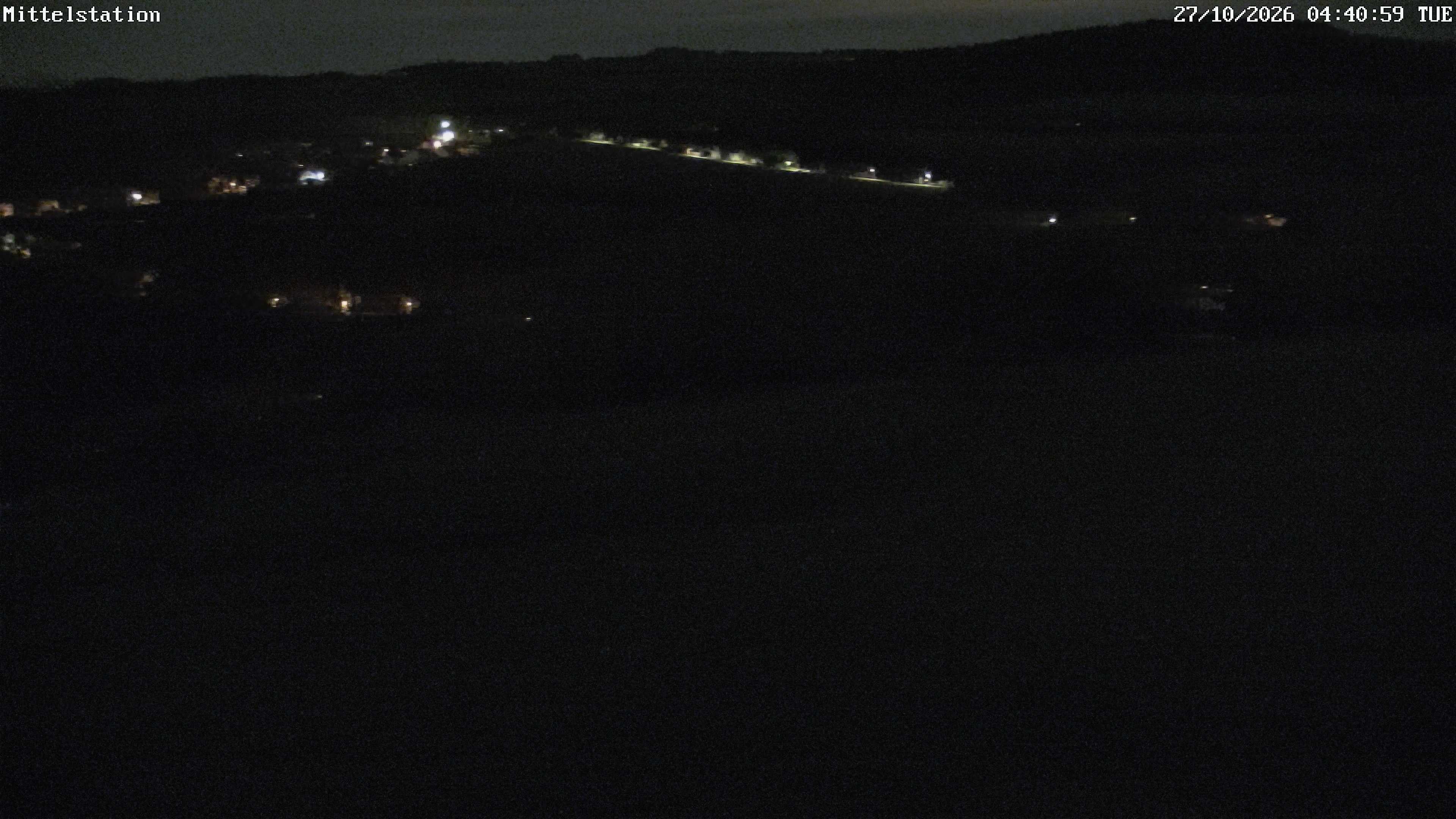 Archiv Foto Webcam Lössnitz: Skilift Mittelstation